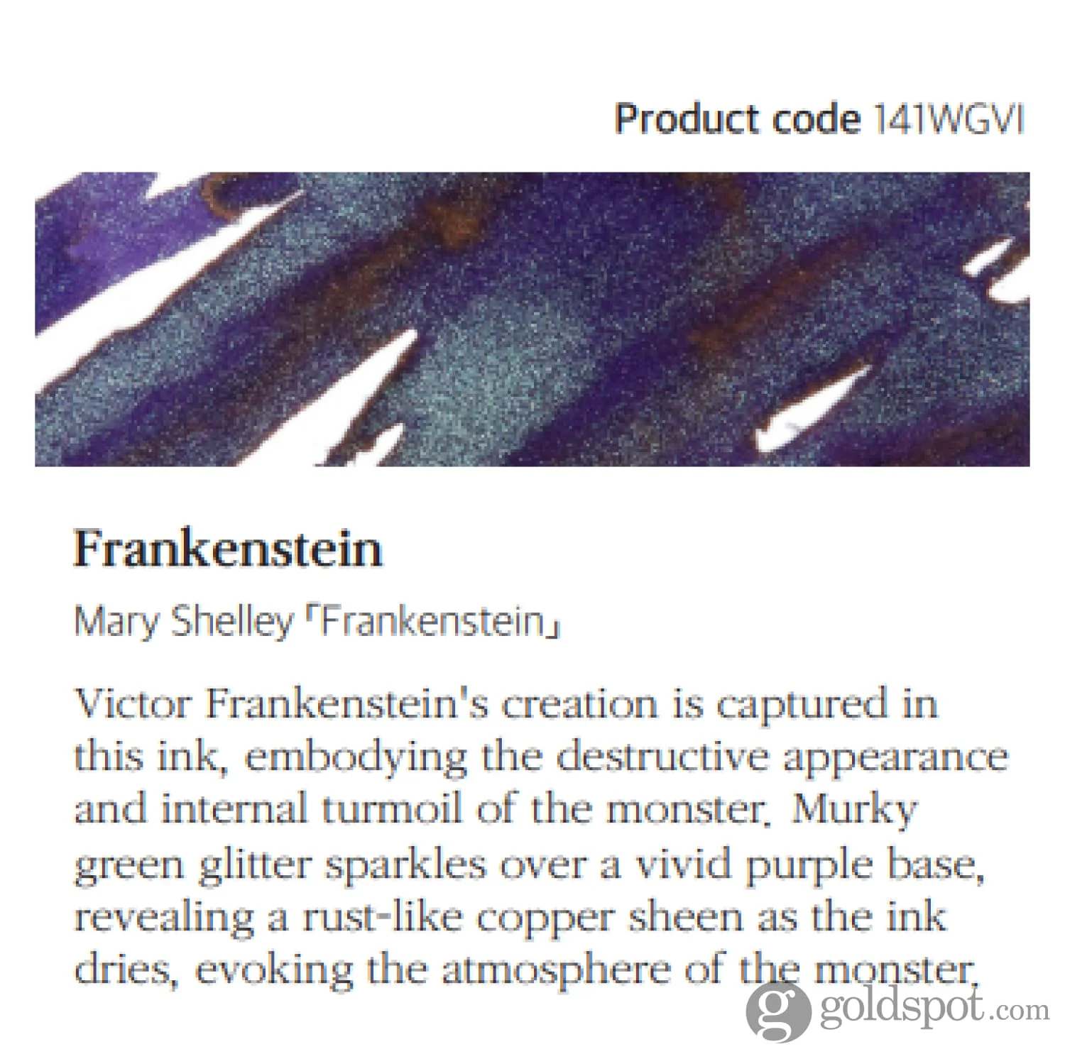 6740-wearingeul-mary-shelly-ink-in-frankenstein-30ml-2.webp Wearingeul Mary Shelly Ink in Frankenstein - 30mL