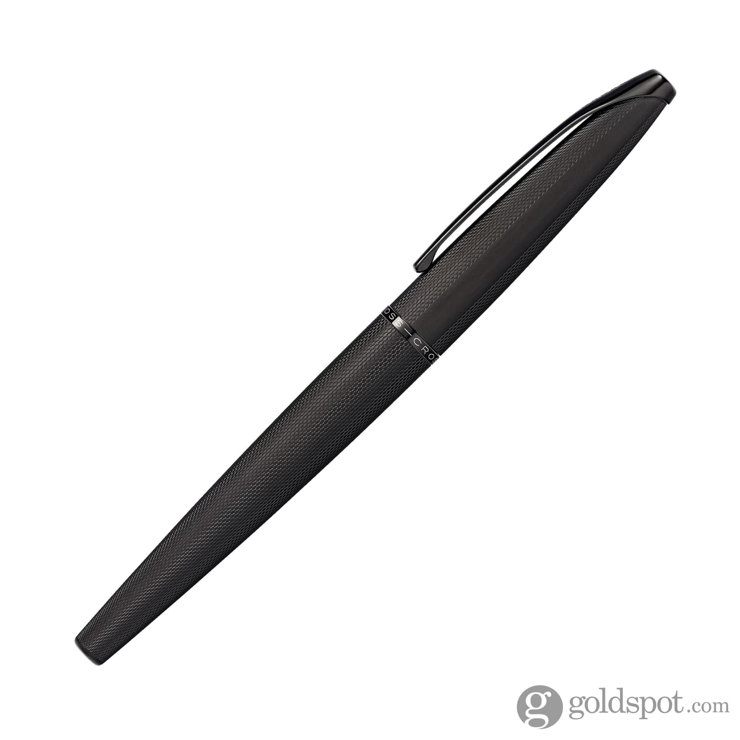 6753-cross-atx-rollerball-pen-in-brushed-black-pvd-with-etched-diamond-pattern-4.jpg Cross ATX Rollerball Pen in Brushed Black PVD with Etched Diamond Pattern