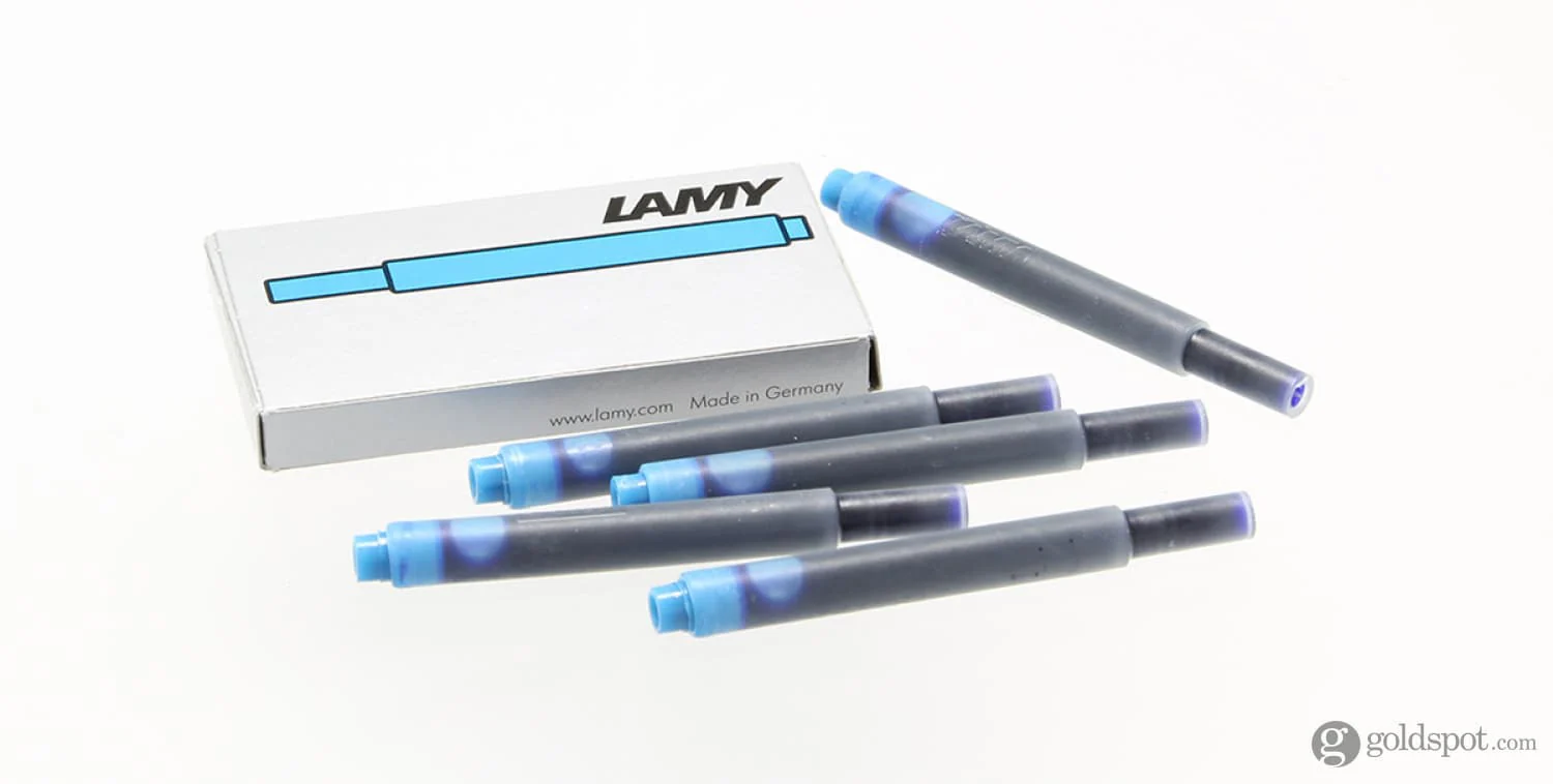 6754-lamy-fountain-ink-cartridges-in-turquoise-pack-of-5-2.webp Lamy Fountain Ink Cartridges in Turquoise - Pack of 5