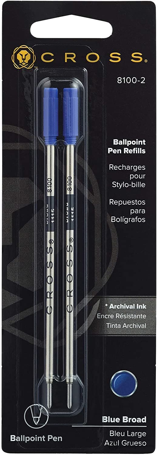 6755-cross-ballpoint-pen-refill-in-blue-pack-of-2-2.jpg Cross Ballpoint Pen Refill in Blue - Pack of 2