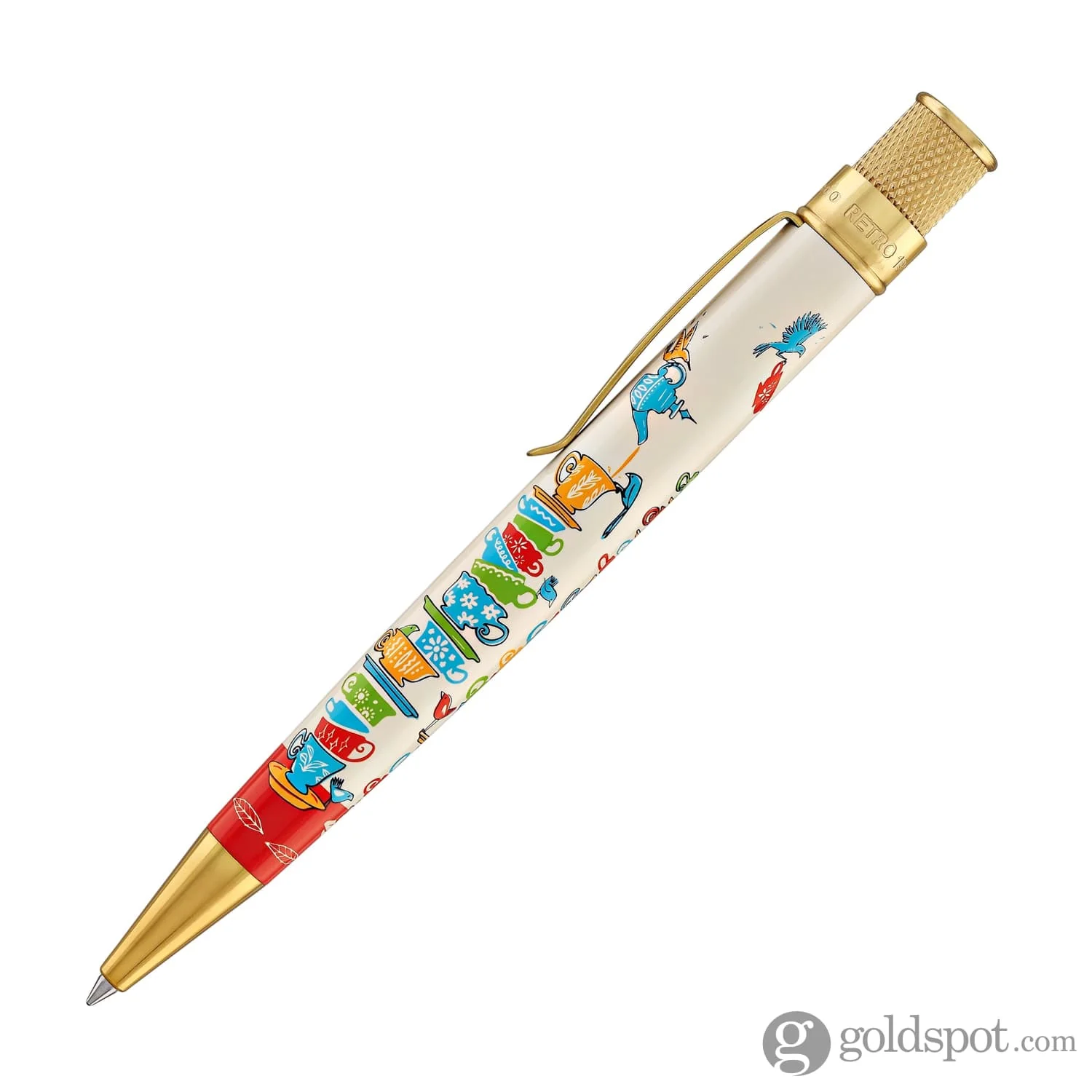 6765-retro-51-goldspot-exclusive-tornado-rollerball-pen-in-twee-tea-4.webp Retro 51 Goldspot Exclusive Tornado Rollerball Pen in Twee-Tea