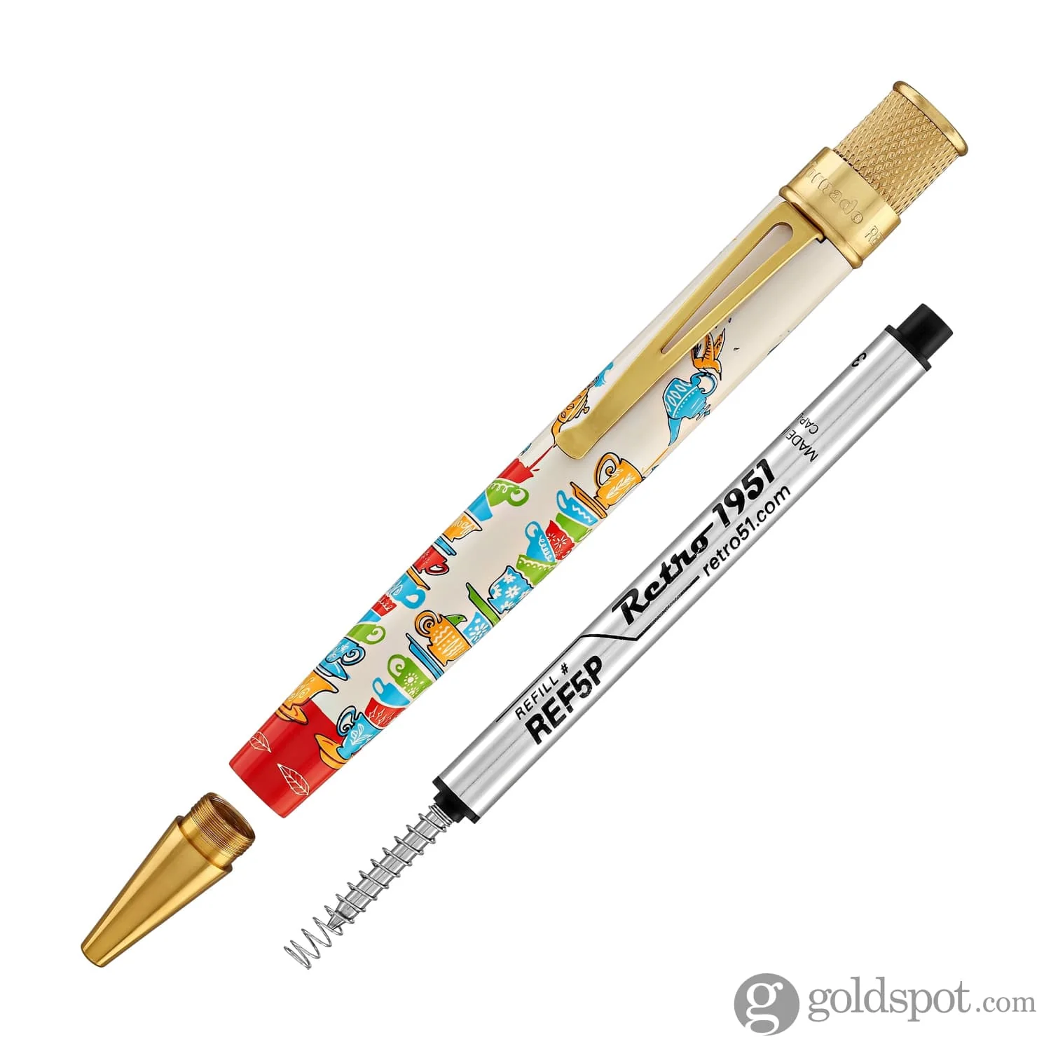 6765-retro-51-goldspot-exclusive-tornado-rollerball-pen-in-twee-tea-6.webp Retro 51 Goldspot Exclusive Tornado Rollerball Pen in Twee-Tea