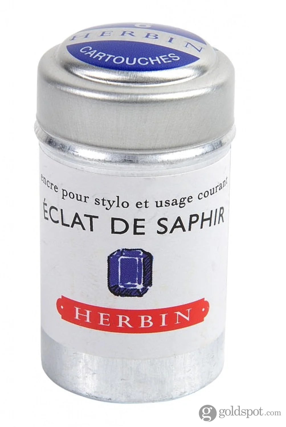 J. Herbin Eclat de Saphir (Sapphire Blue) Bottled Ink and Cartridges