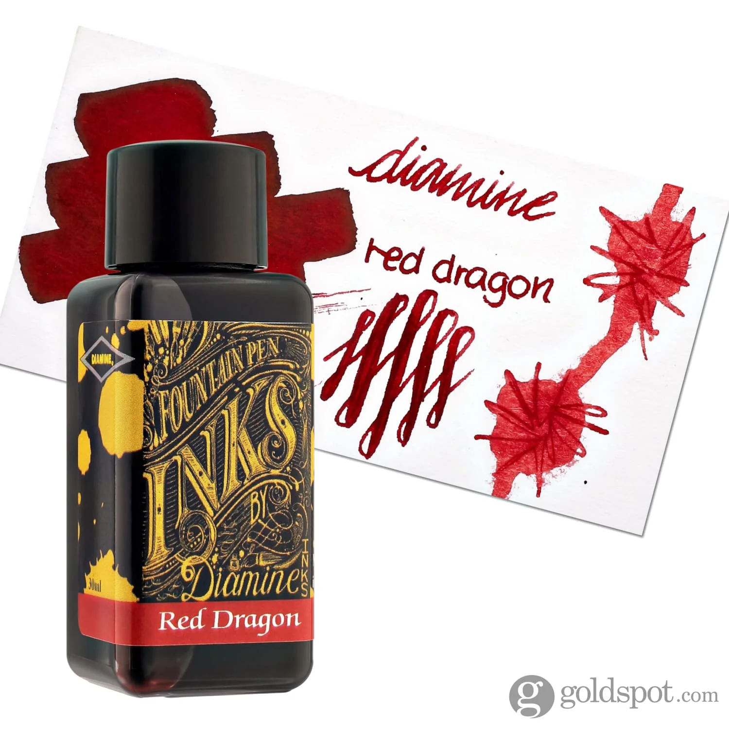Diamine Bottled Ink and Cartridges in Red Dragon