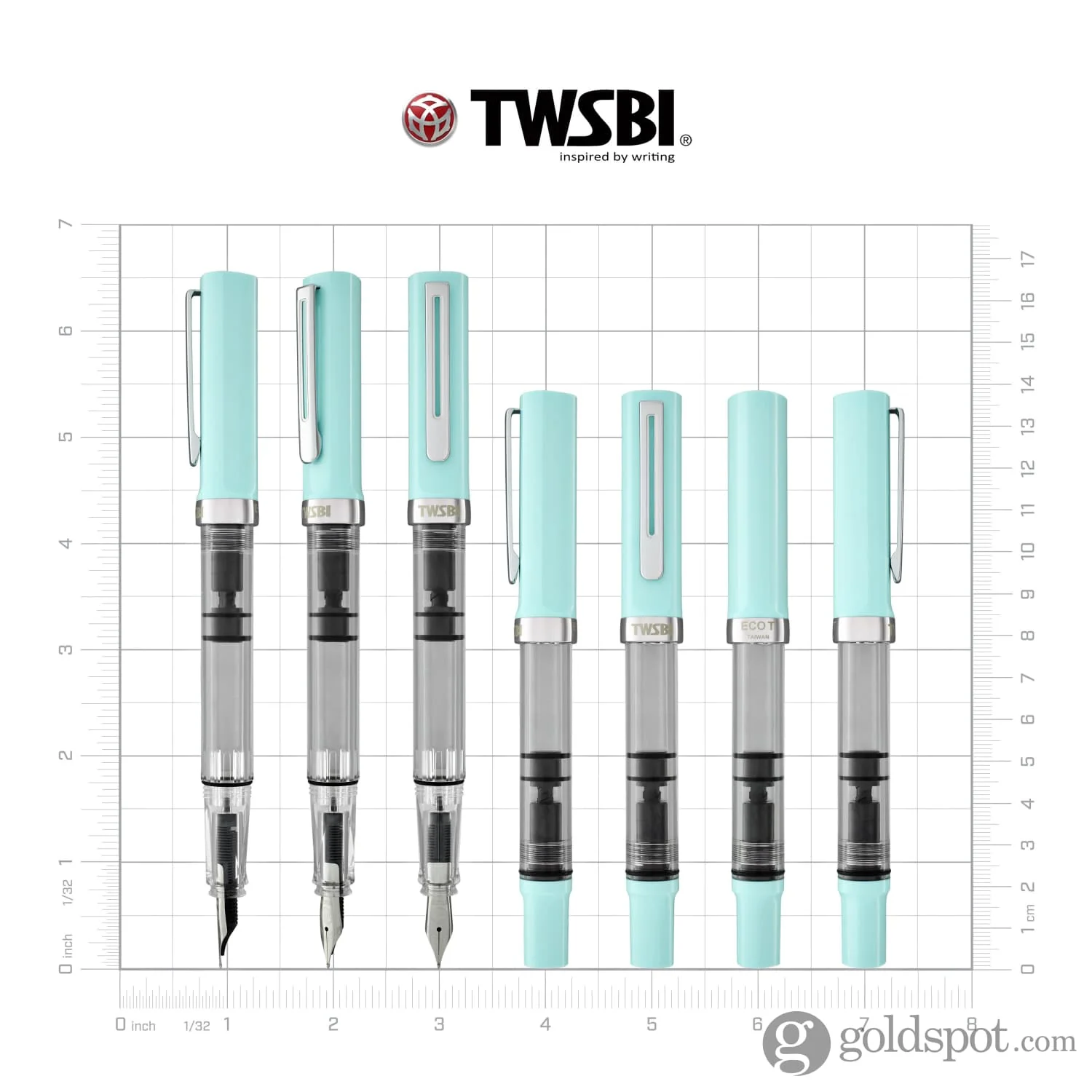 TWSBI Eco-T Fountain Pen in Mint Blue Special Edition