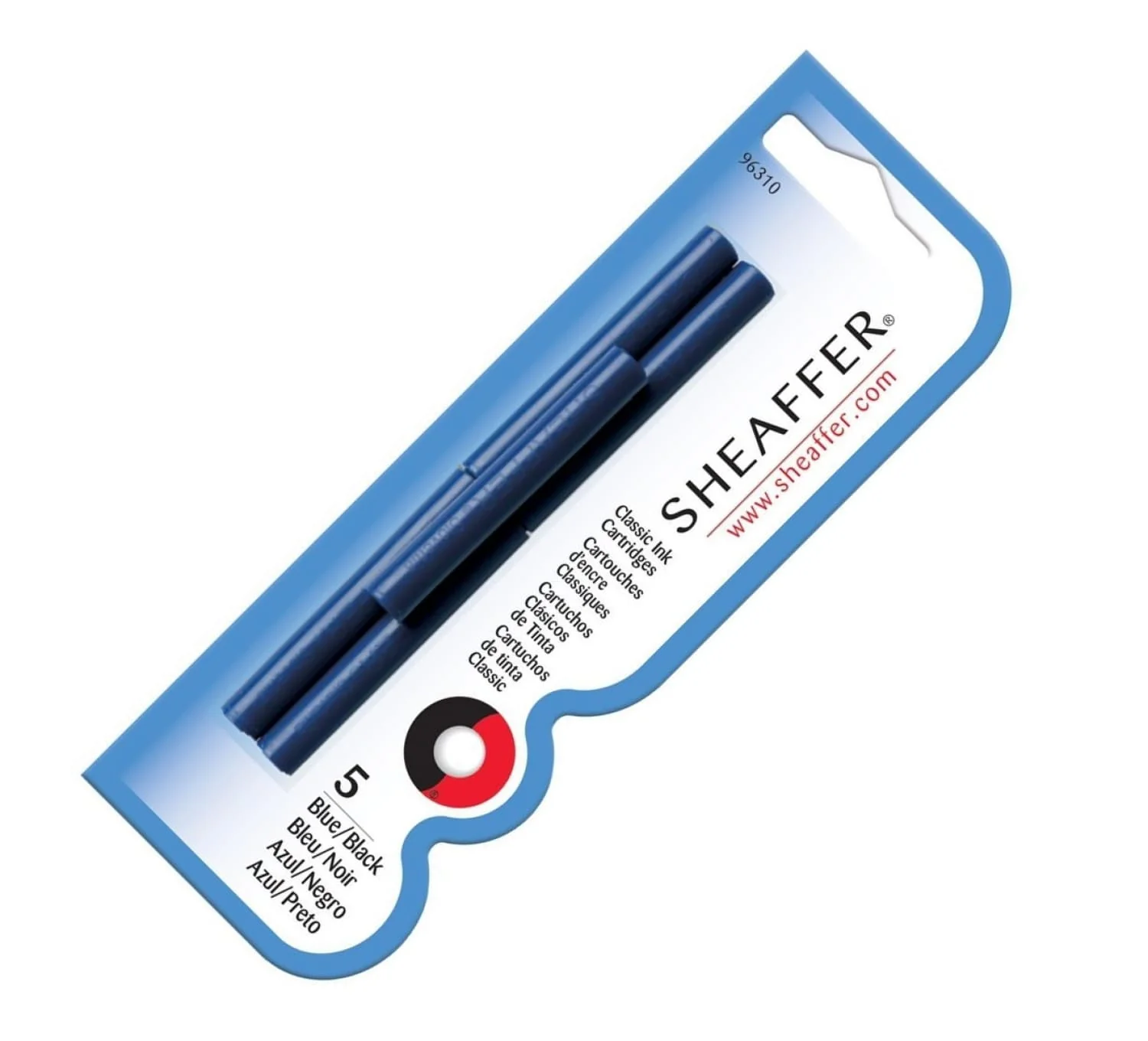 6853-sheaffer-ink-cartridges-in-blue-black-pack-of-5-1.webp Sheaffer Ink Cartridges in Blue-Black - Pack of 5