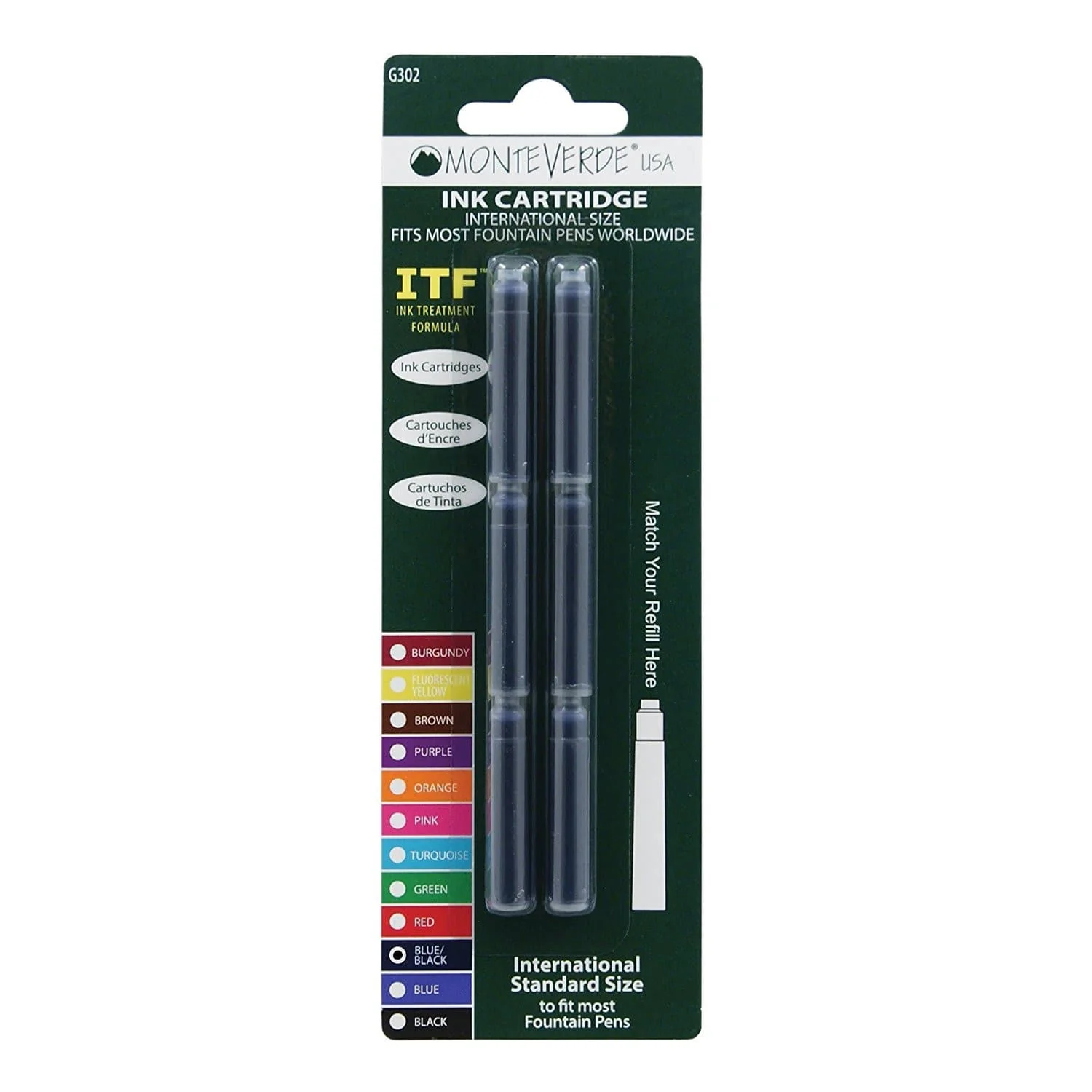 6867-monteverde-ink-cartridges-international-size-in-blue-black-pack-of-6-1.webp Monteverde Ink Cartridges International Size in Blue/Black - Pack of 6