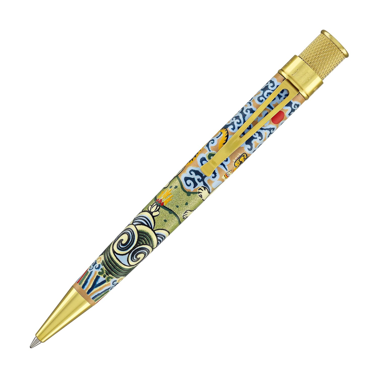 Retro 51 Tornado Metropolitan Rollerball in Chinese Tiger Rank Badge
