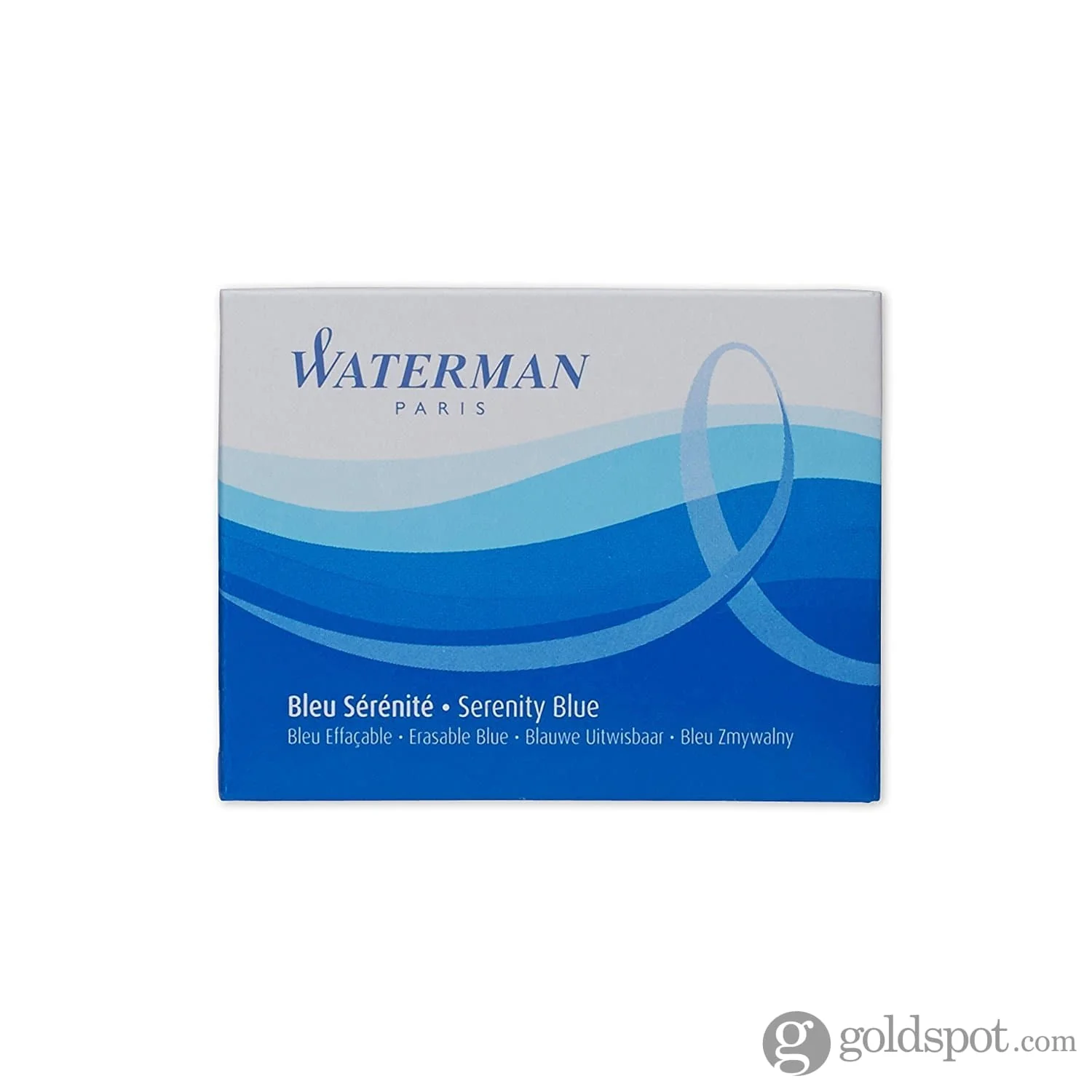 Waterman Ink Cartridges in Serenity Blue - Pack of 8