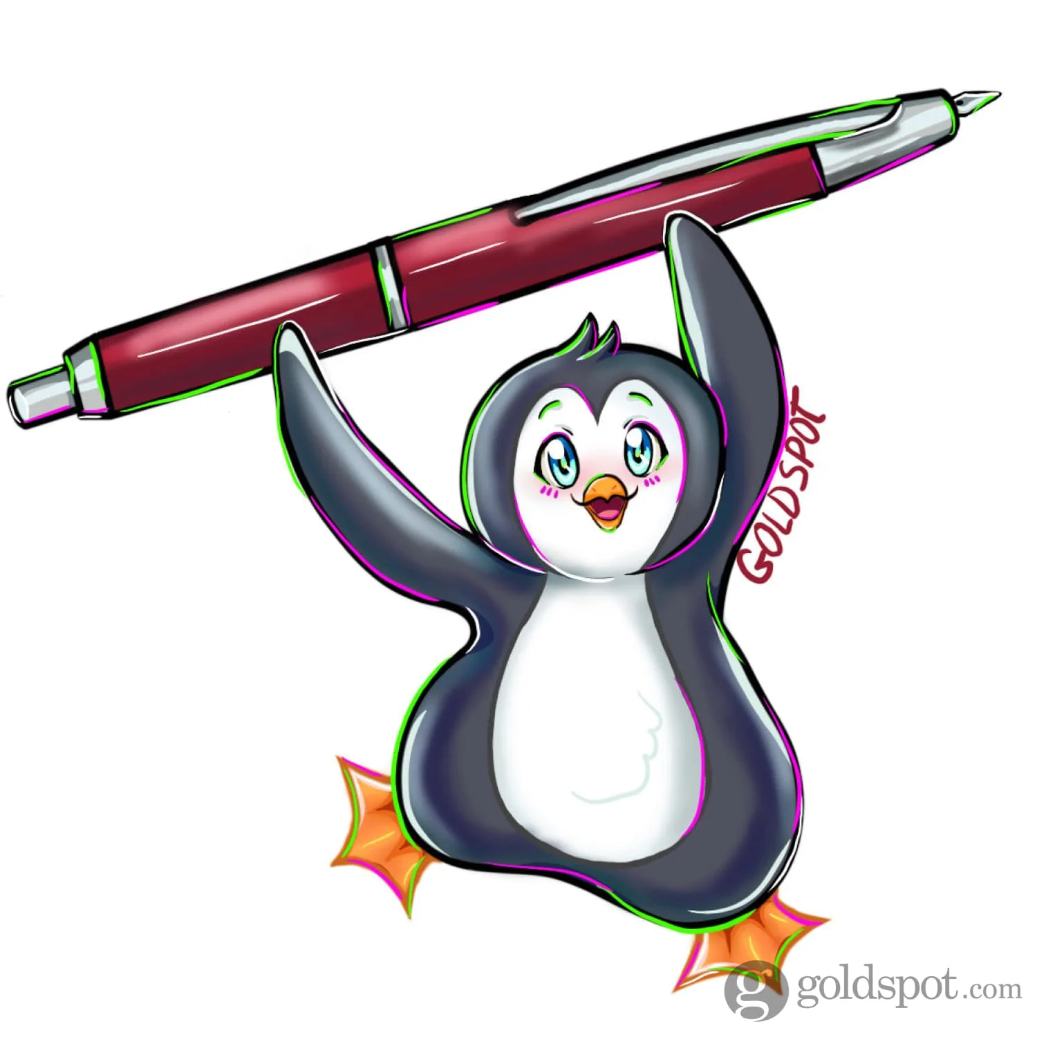 Pen-Guin Sticker