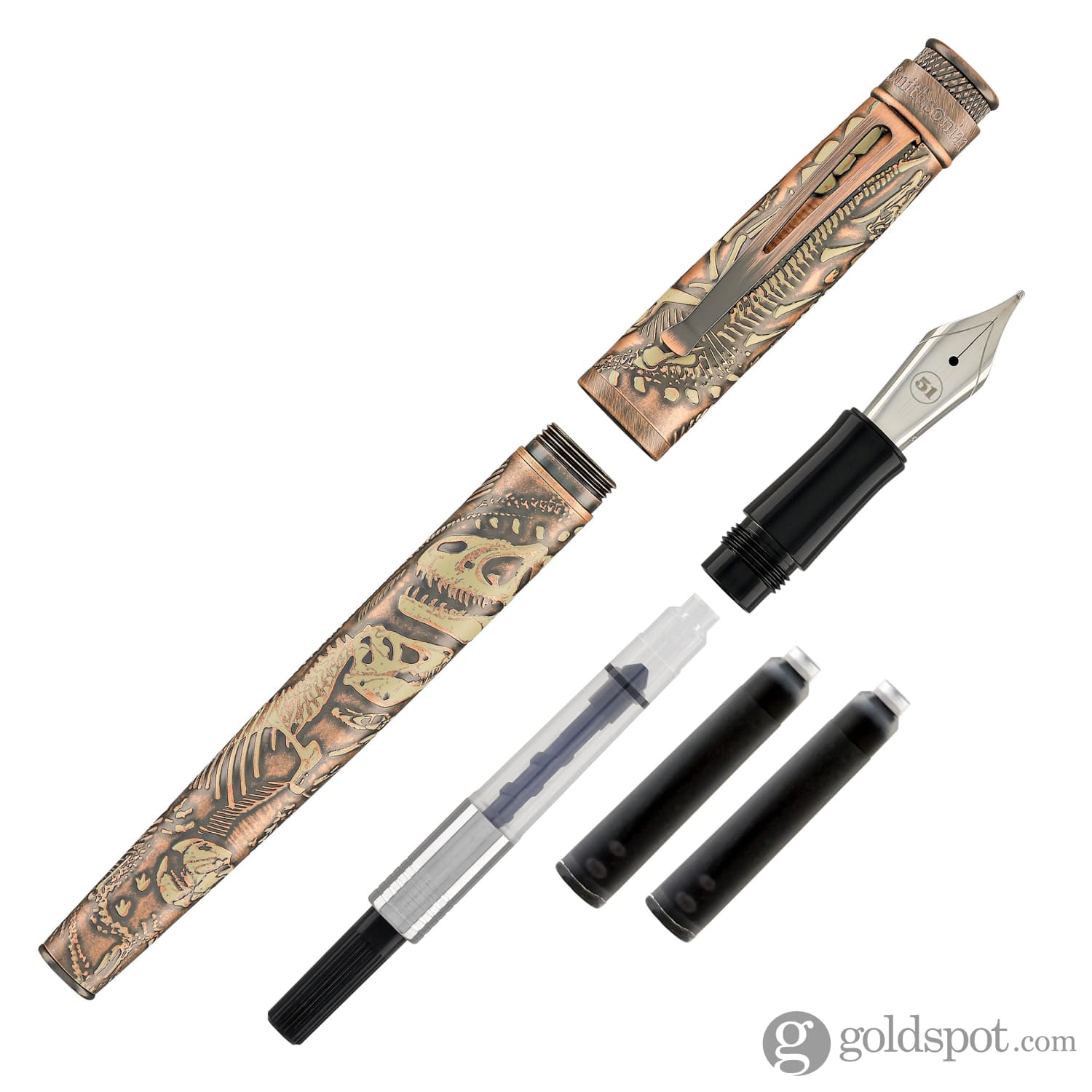 6919-retro-51-tornado-smithsonian-fountain-pen-in-dino-fossil-7.jpg Retro 51 Tornado Smithsonian Fountain Pen in Dino Fossil