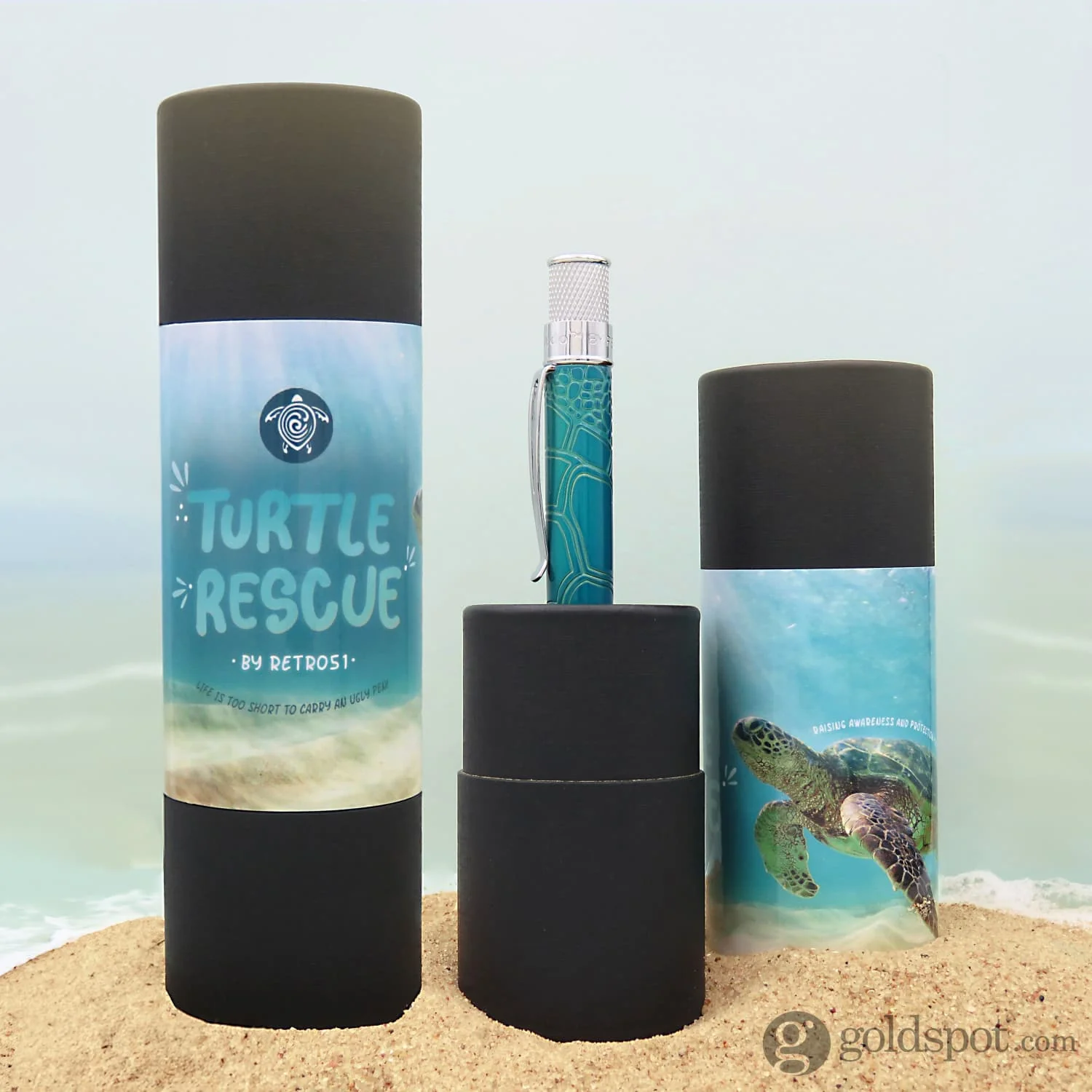 6934-retro-51-tornado-rescue-ballpoint-pen-in-sea-turtle-7.webp Retro 51 Tornado Rescue Ballpoint Pen in Sea Turtle