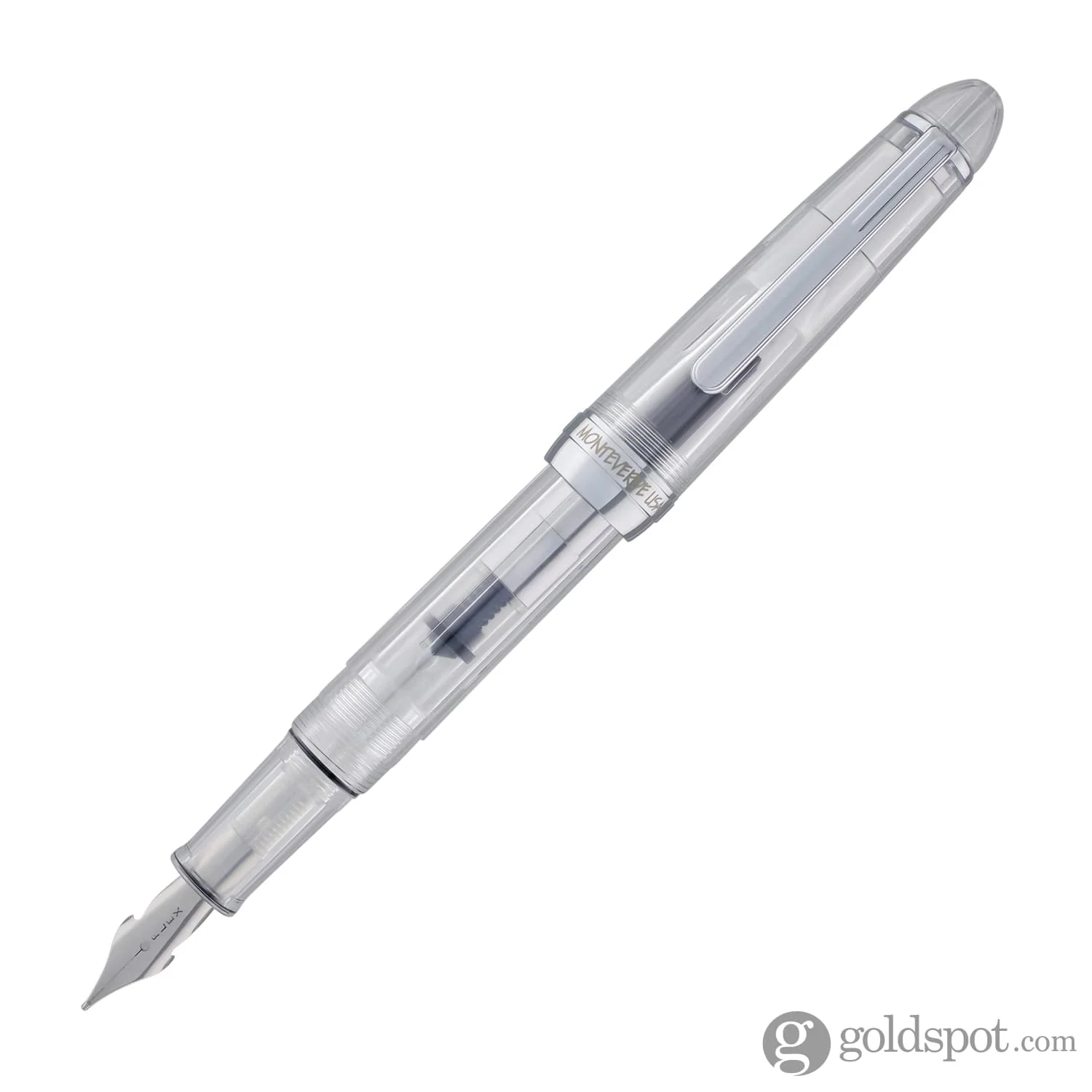 Monteverde Monza Fountain Pen in Crystal Clear - Fine, Medium and Omniflex Nibs - Pack of 3