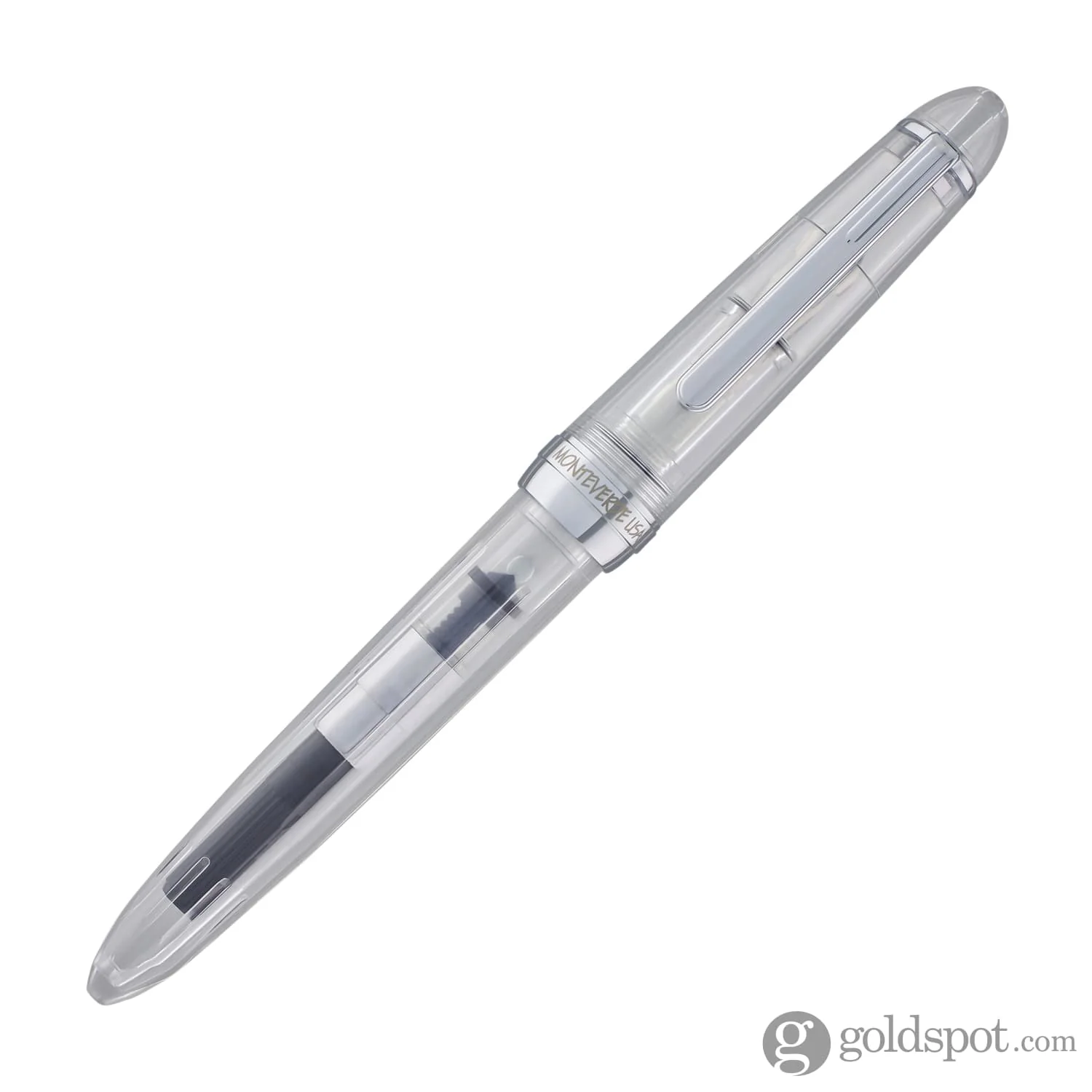 Monteverde Monza Fountain Pen in Crystal Clear - Fine, Medium and Omniflex Nibs - Pack of 3