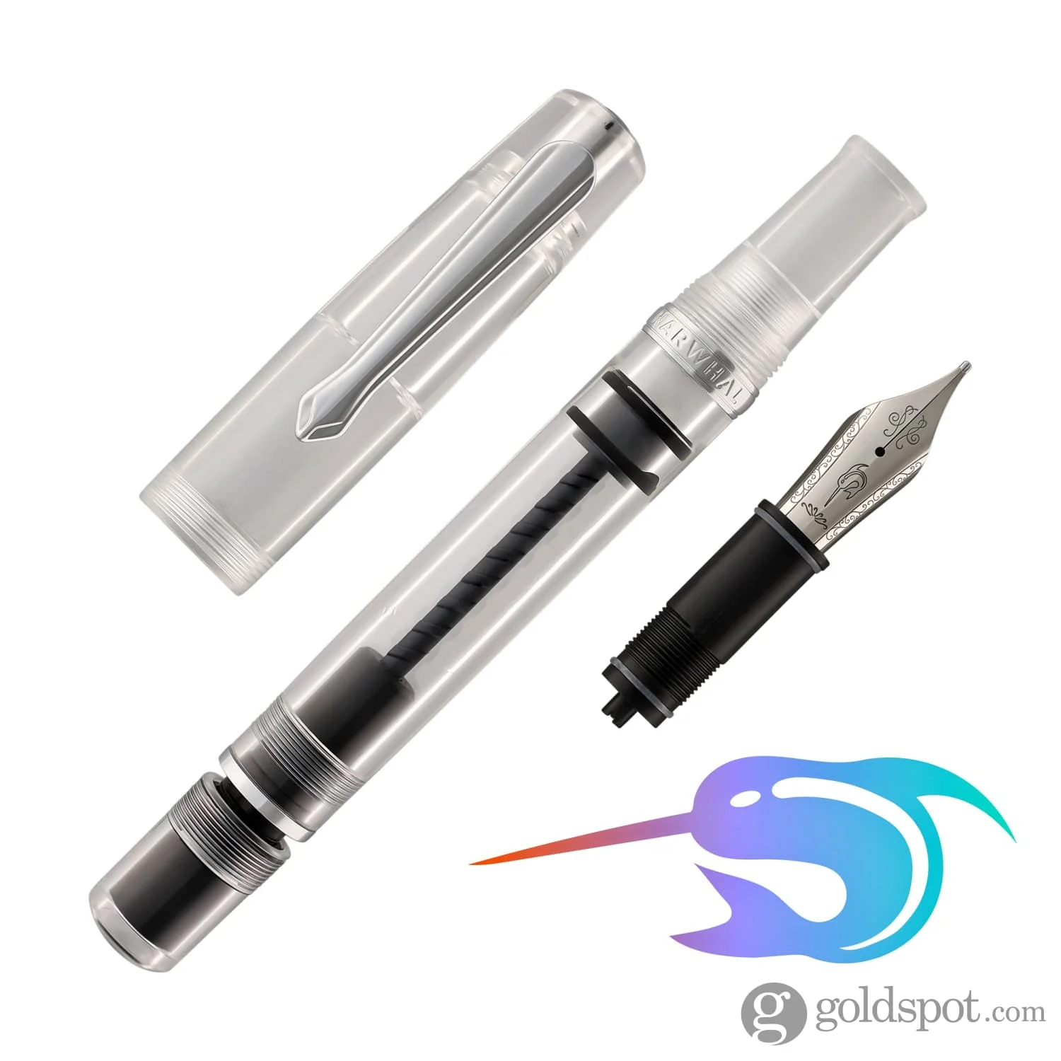 Narwhal Original Fountain Pen in Clear Demonstrator