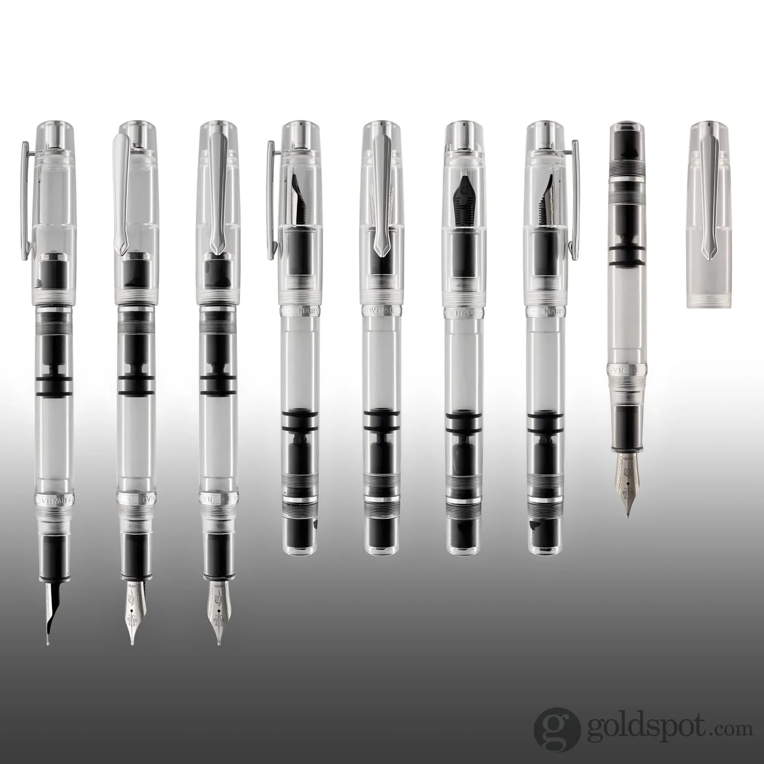 Narwhal Original Fountain Pen in Clear Demonstrator