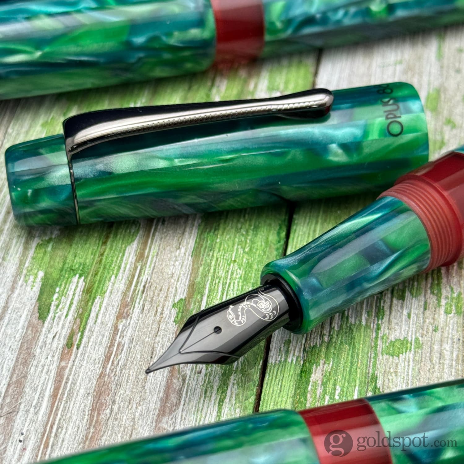 6949-opus-88-minty-fountain-pen-in-year-of-the-snake-10.jpg Opus 88 Minty Fountain Pen in Year of the Snake