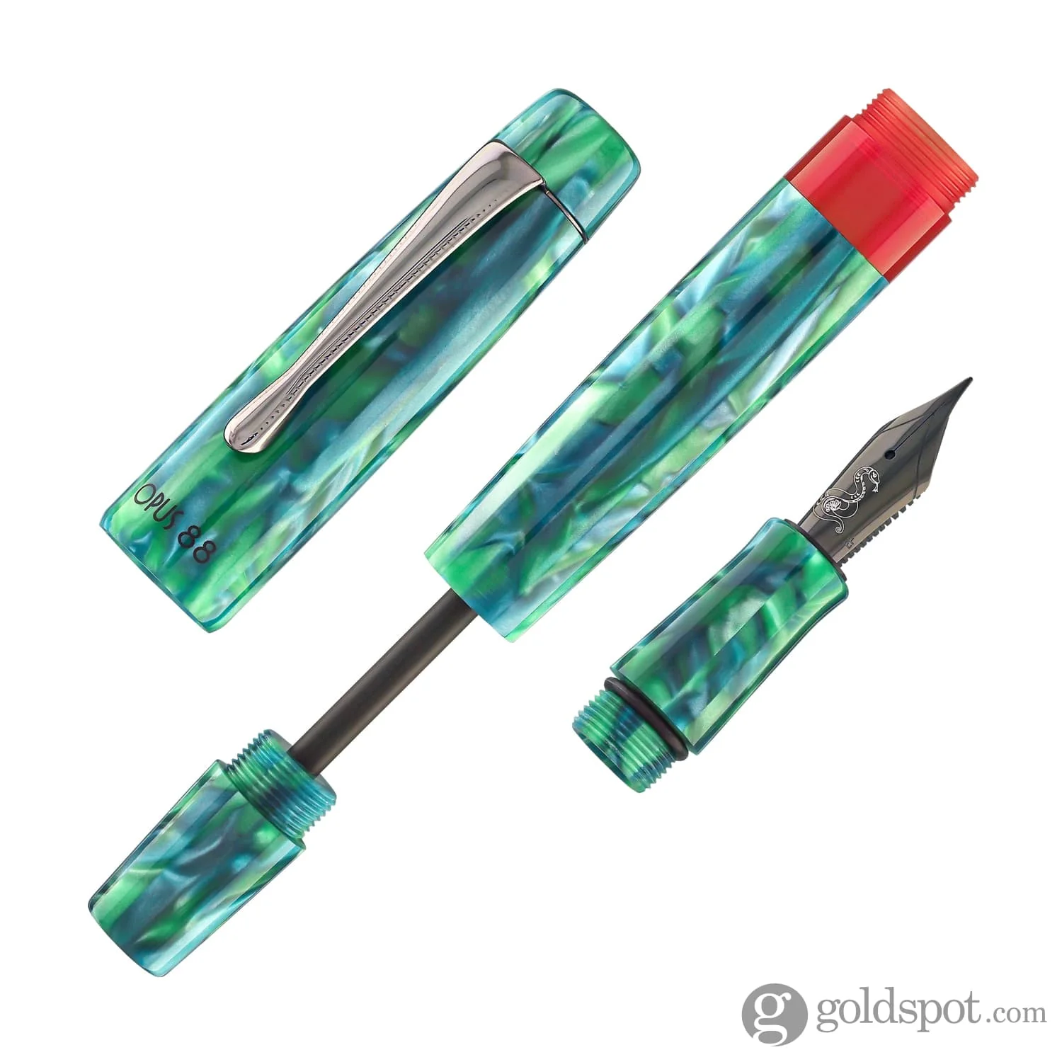 6949-opus-88-minty-fountain-pen-in-year-of-the-snake-8.webp Opus 88 Minty Fountain Pen in Year of the Snake