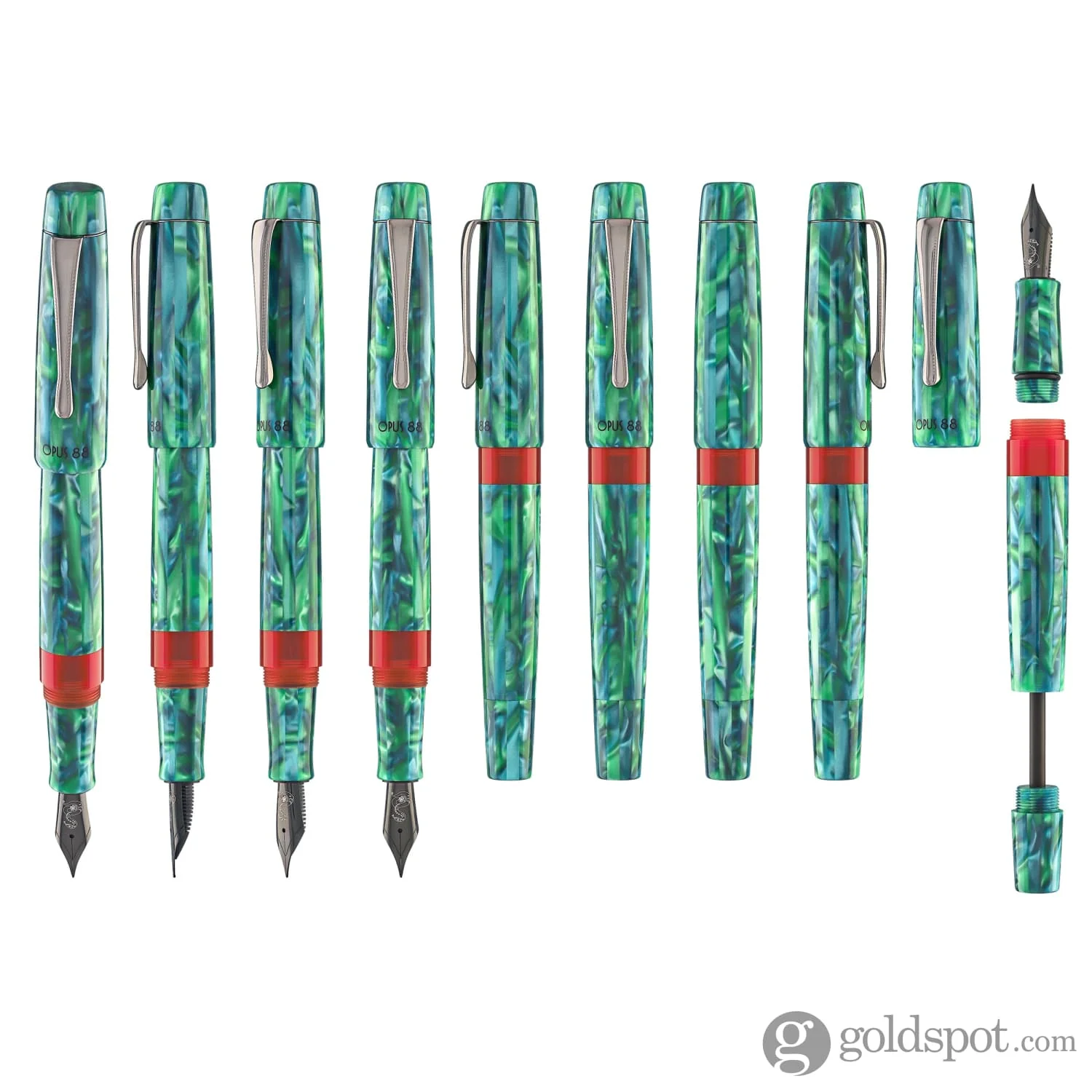 6949-opus-88-minty-fountain-pen-in-year-of-the-snake-9.webp Opus 88 Minty Fountain Pen in Year of the Snake