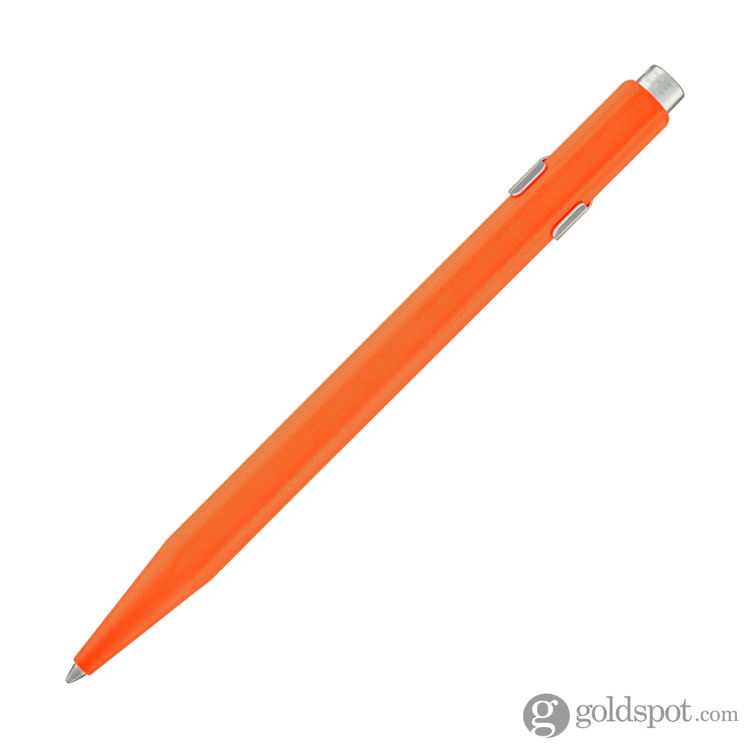 Caran d'Ache 849 Metal Ballpoint Pen in Fluorescent Orange