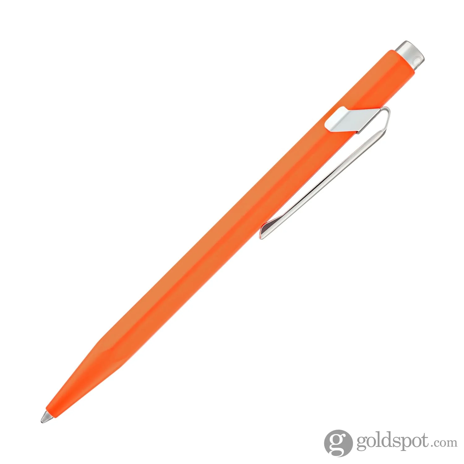 Caran d'Ache 849 Metal Ballpoint Pen in Fluorescent Orange