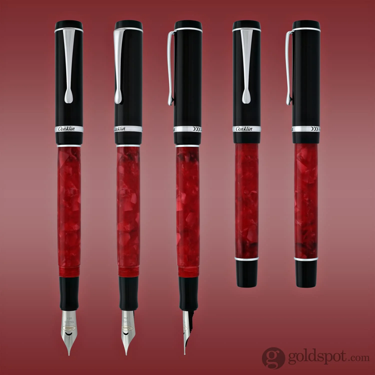 6966-conklin-duragraph-fountain-pen-in-red-nights-4.webp Conklin Duragraph Fountain Pen in Red Nights