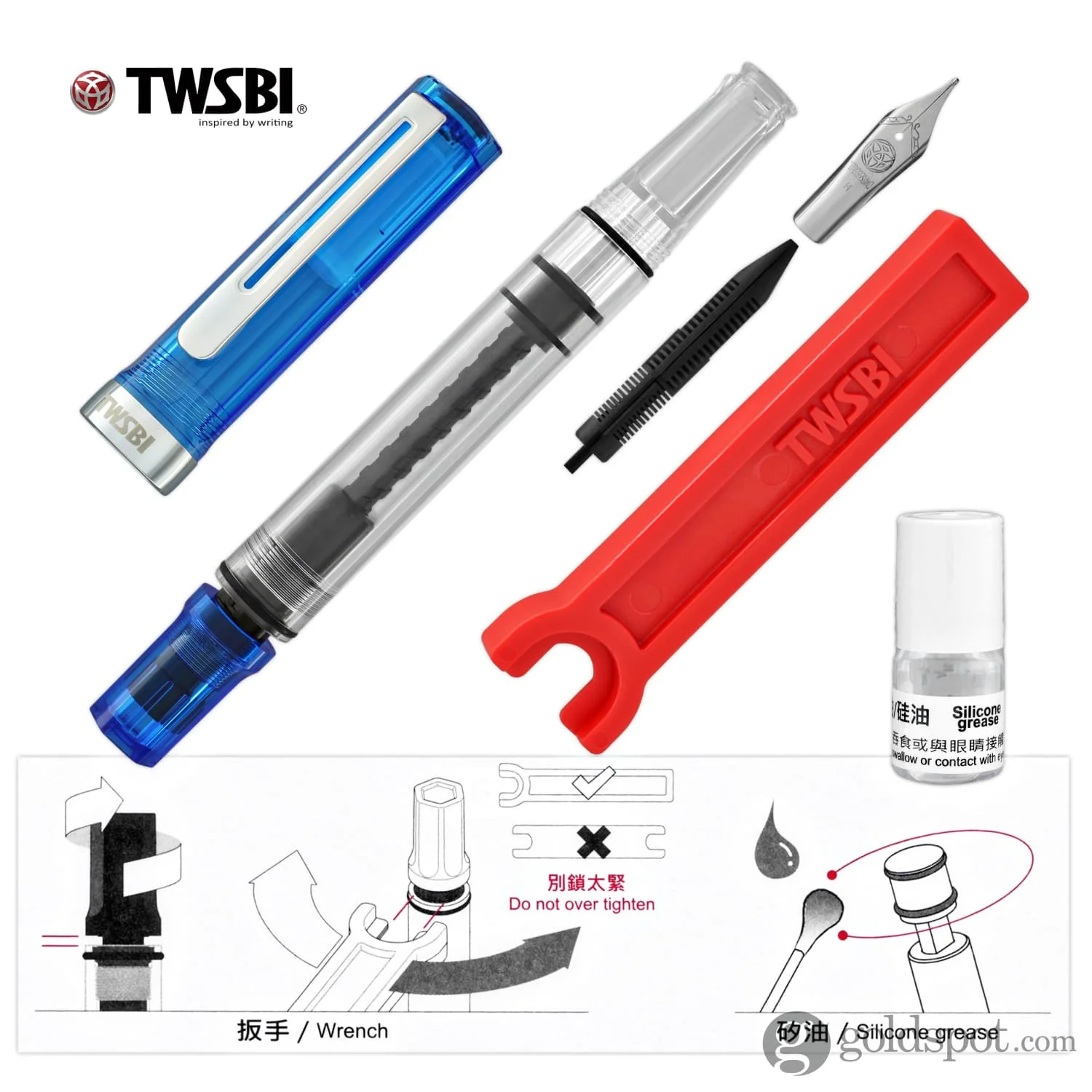 6980-twsbi-eco-fountain-pen-in-transparent-blue-7.webp TWSBI Eco Fountain Pen in Transparent Blue