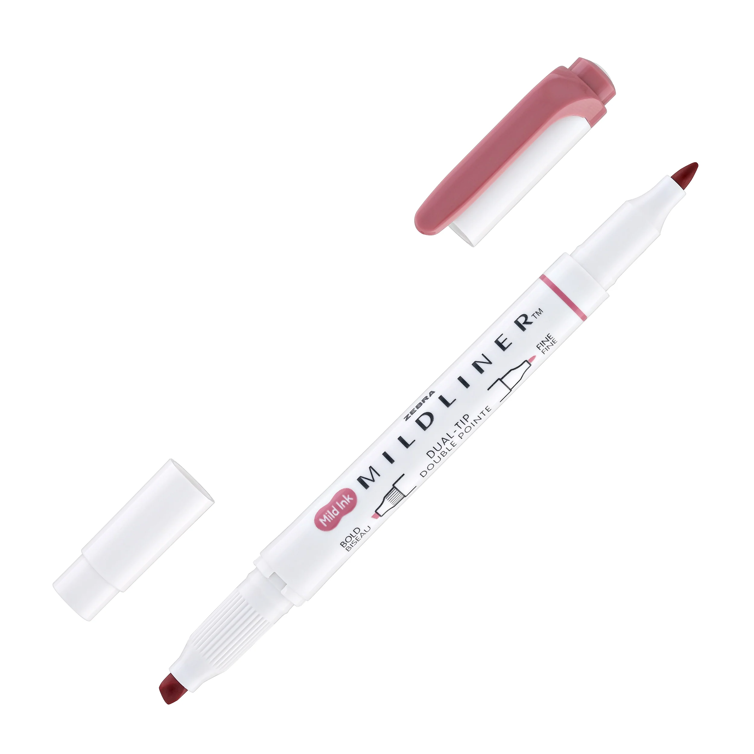 699-zebra-mildliner-dual-tip-highlighter-in-smoke-red-2.webp Zebra Mildliner Dual-Tip Highlighter in Smoke Red
