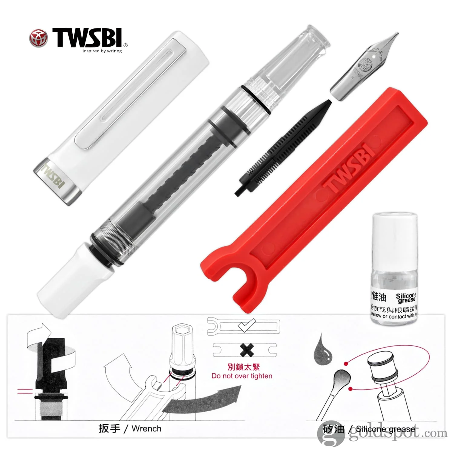 7029-twsbi-eco-fountain-pen-in-white-7.webp TWSBI Eco Fountain Pen in White
