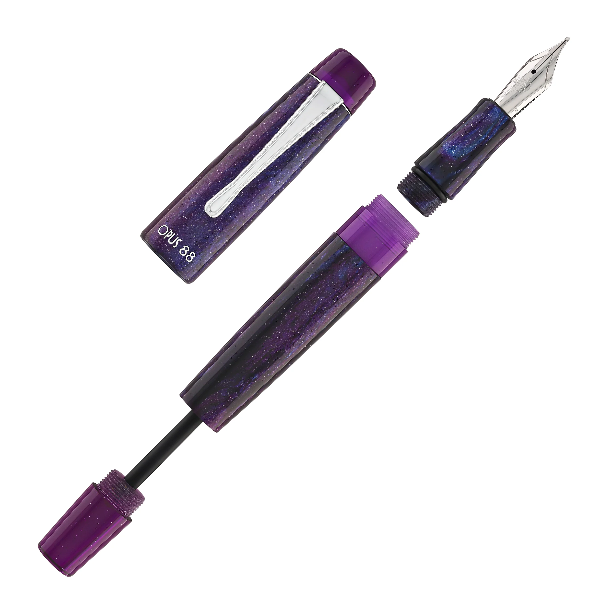Opus 88 x Pendemic Minty Fountain Pen in Diamondcast