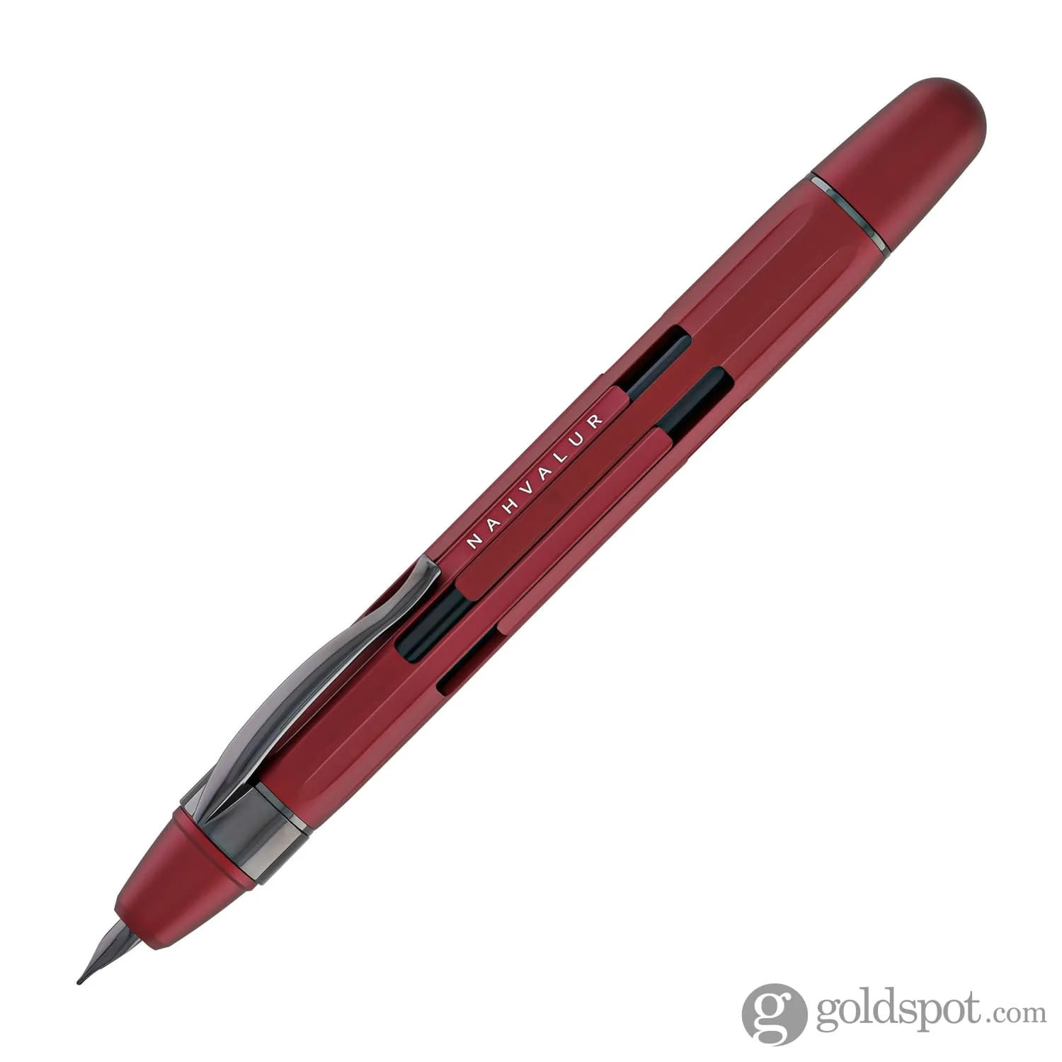 704-nahvalur-eclipse-retractable-fountain-pen-in-ruby-with-black-trim-4.webp Nahvalur Eclipse Retractable Fountain Pen in Ruby with Black Trim