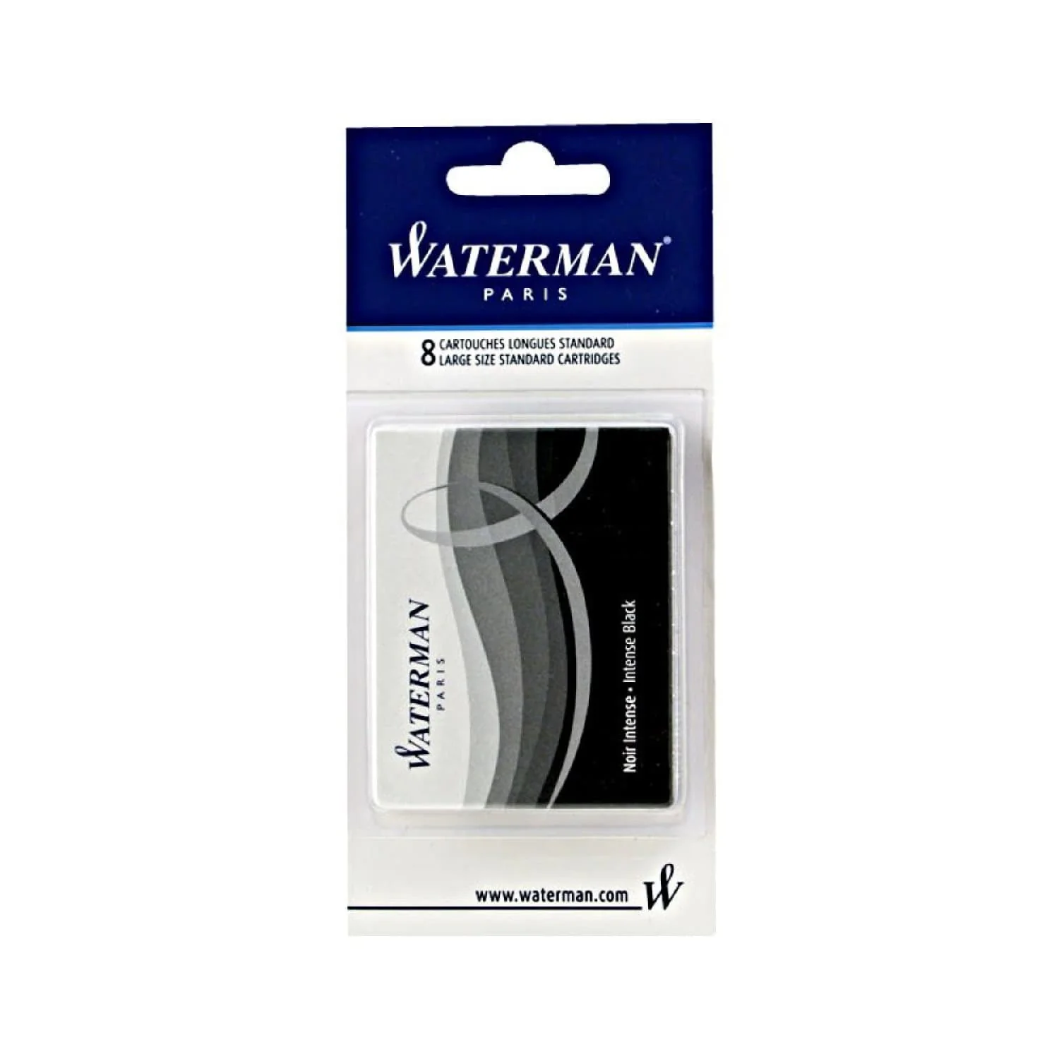 7048-waterman-ink-cartridges-in-intense-black-pack-of-8-1.webp Waterman Ink Cartridges in Intense Black - Pack of 8