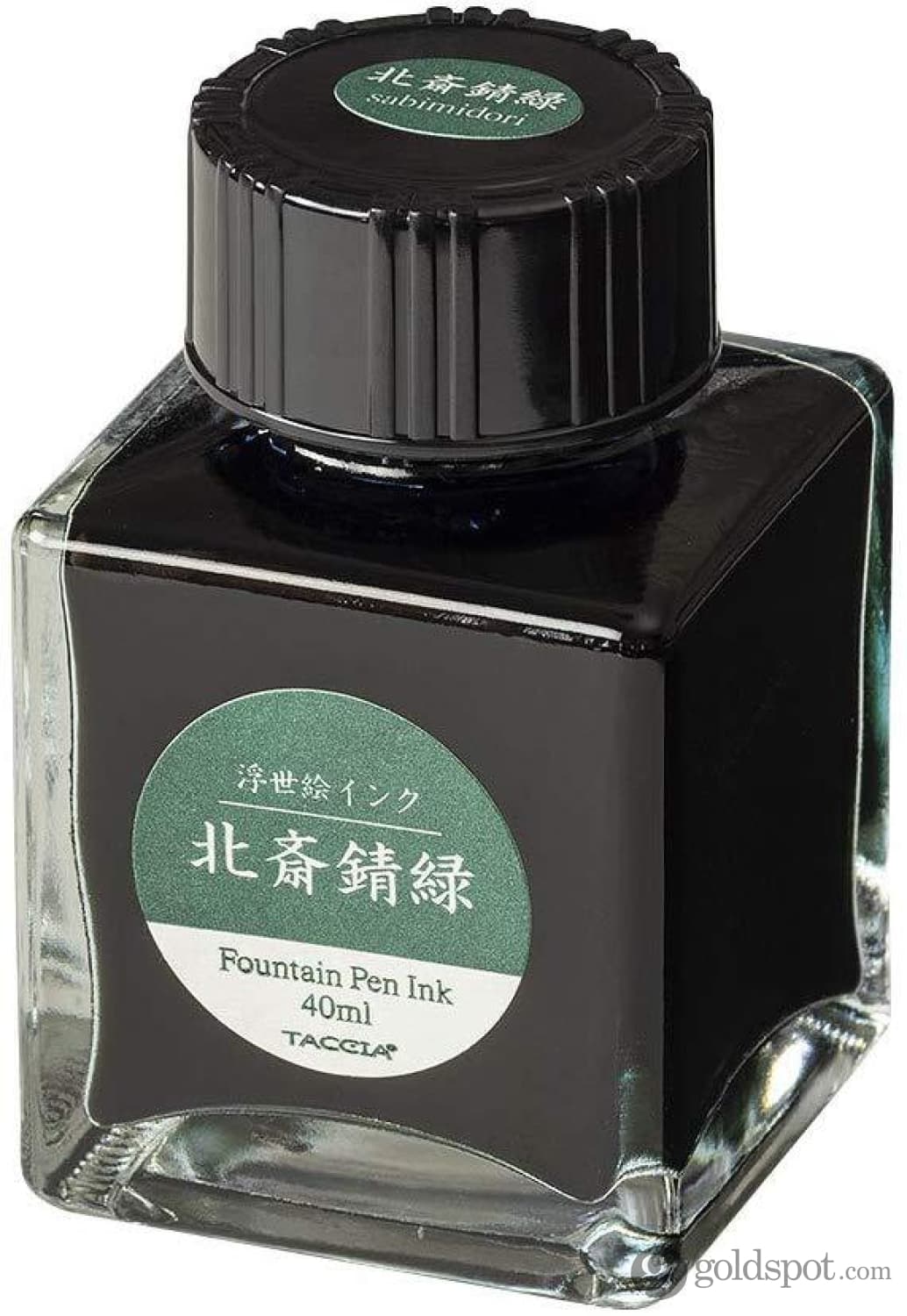 7049-taccia-hokusai-sabimidori-rust-green-bottled-ink-40-ml-2.jpg Taccia Hokusai-Sabimidori (Rust Green) Bottled Ink - 40 mL