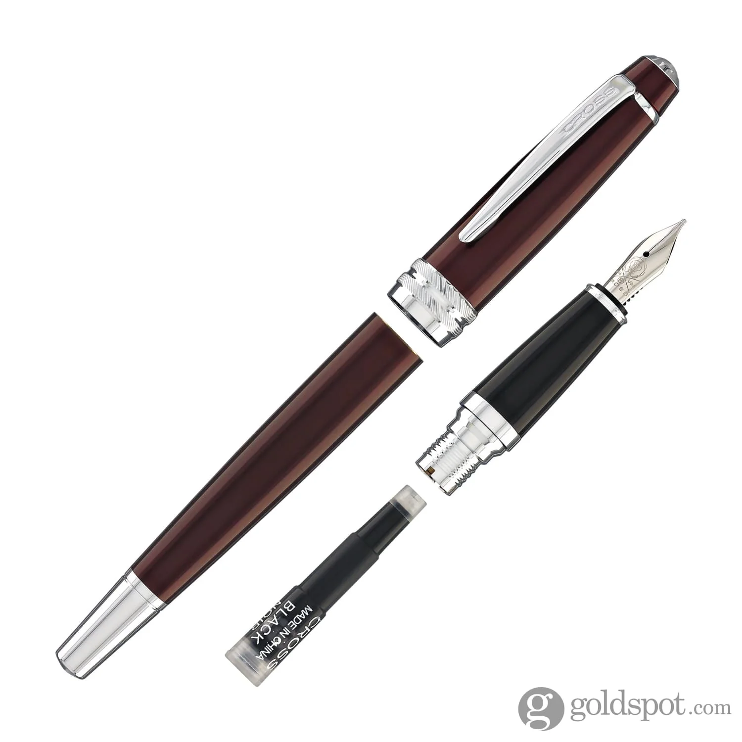 7071-cross-bailey-fountain-pen-in-red-lacquer-medium-point-7.webp Cross Bailey Fountain Pen in Red Lacquer - Medium Point