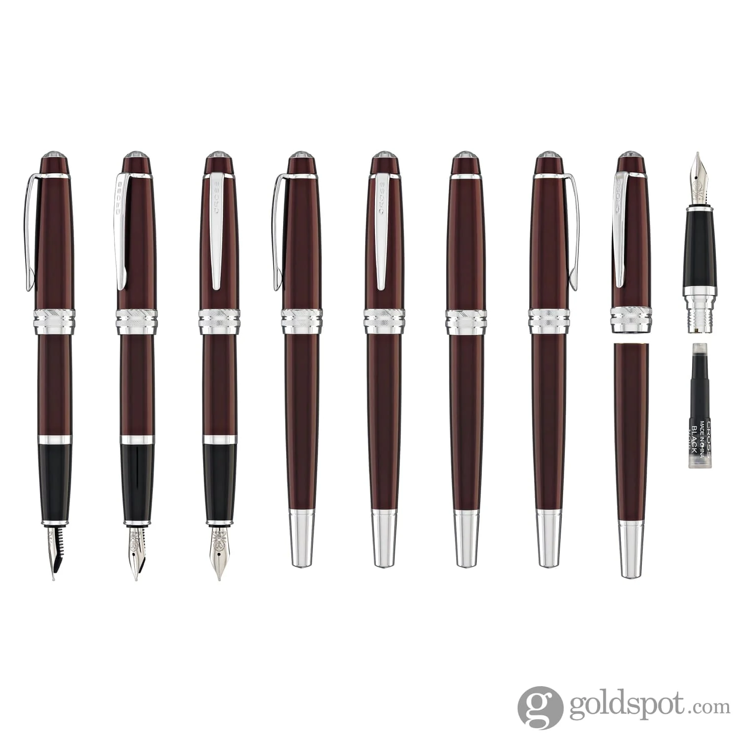 7071-cross-bailey-fountain-pen-in-red-lacquer-medium-point-8.webp Cross Bailey Fountain Pen in Red Lacquer - Medium Point