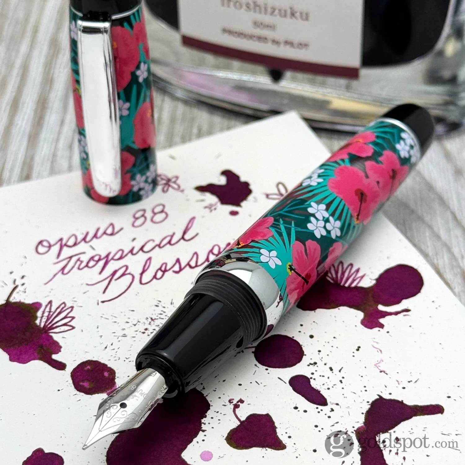 Opus 88 Mini Fountain Pen in Tropical Blossoms
