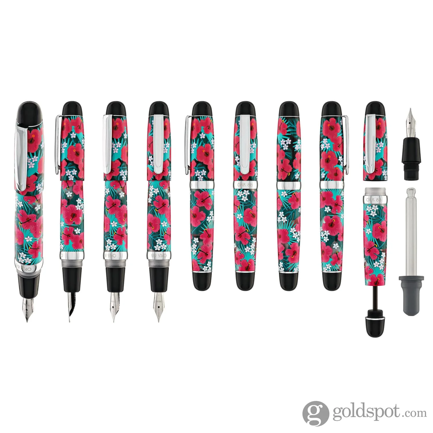 Opus 88 Mini Fountain Pen in Tropical Blossoms
