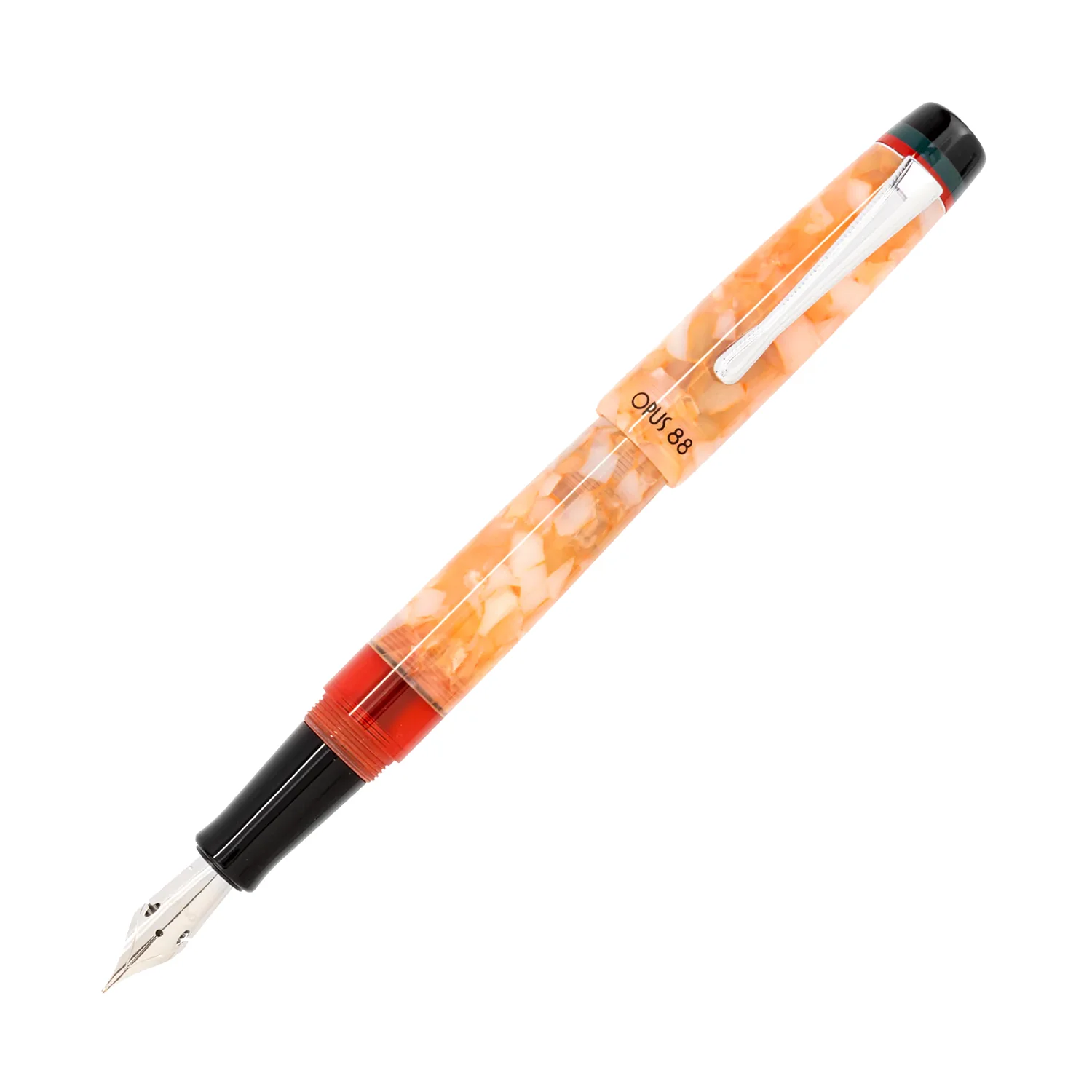 Opus 88 Minty Fountain Pen in Orange
