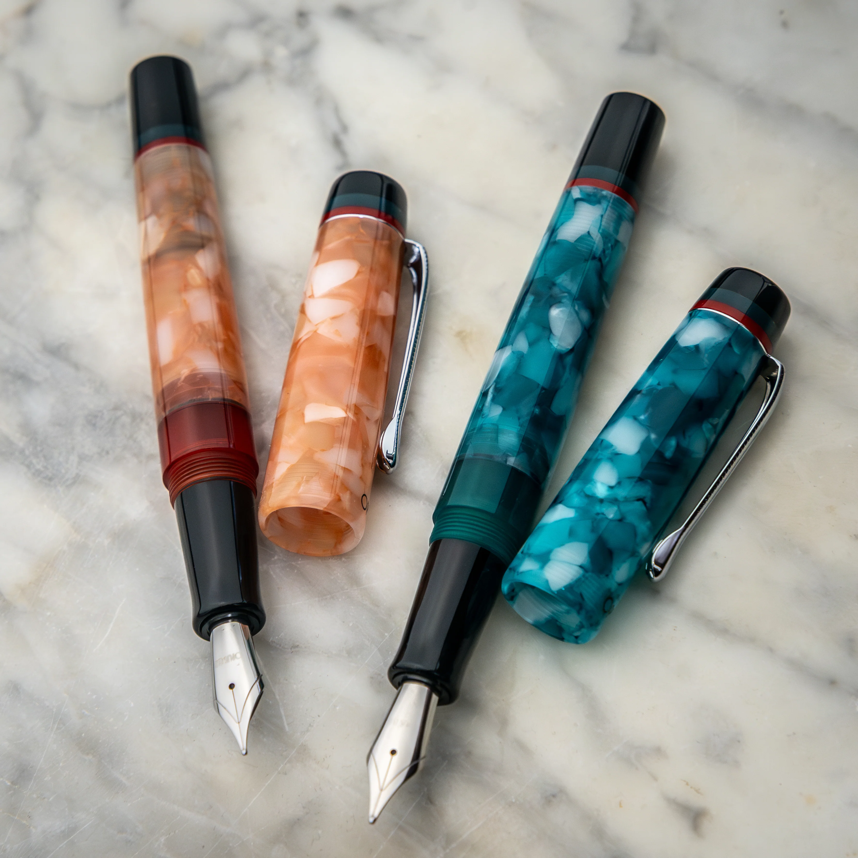 Opus 88 Minty Fountain Pen in Orange