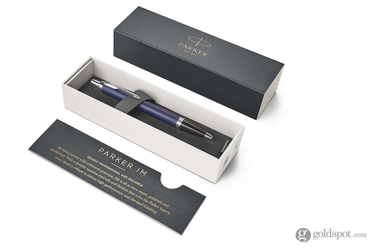 7133-parker-im-ballpoint-pen-in-blue-with-chrome-trim-4.webp Parker IM Ballpoint Pen in Blue with Chrome Trim