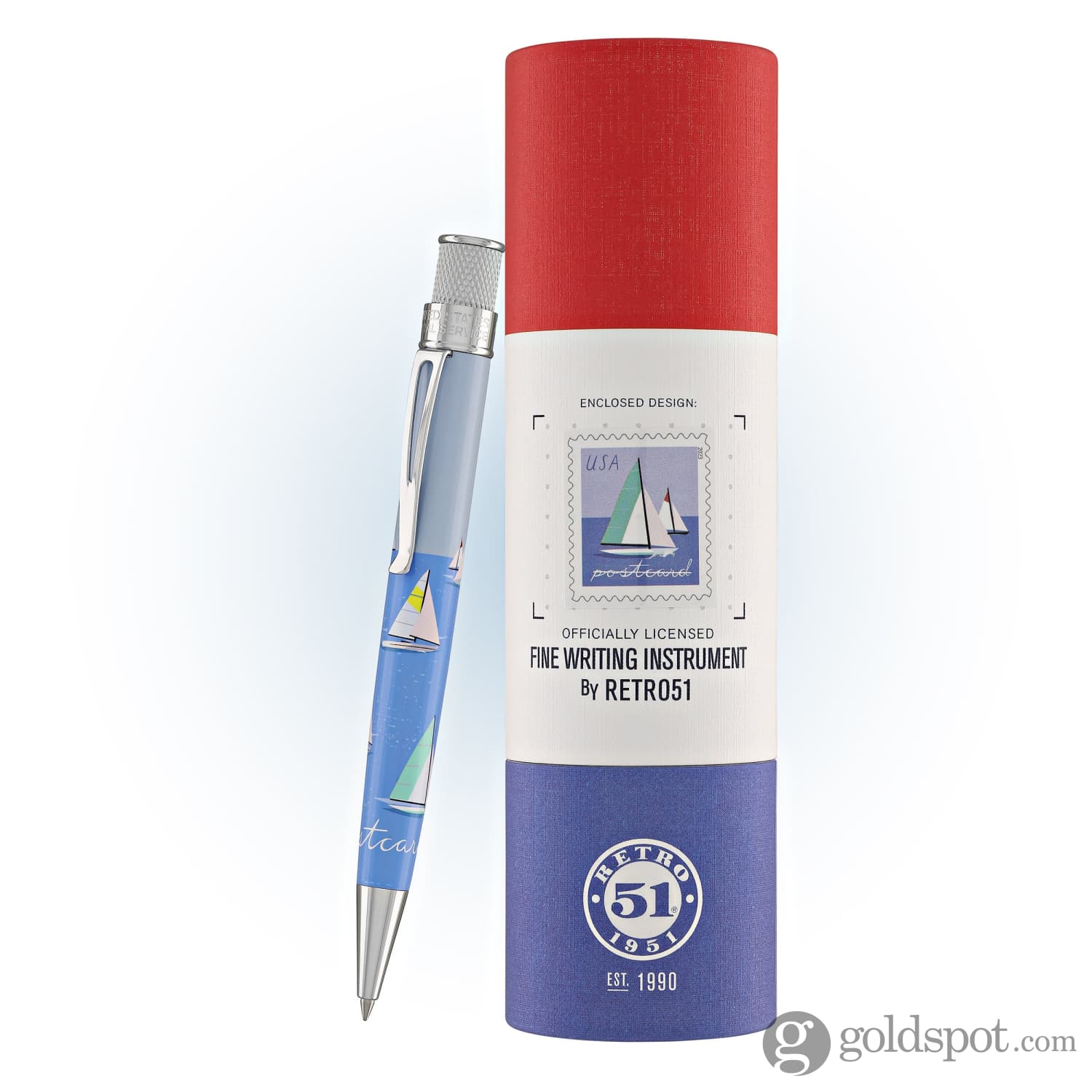 Retro 51 Tornado Rollerball Pen in USPS Sailboats