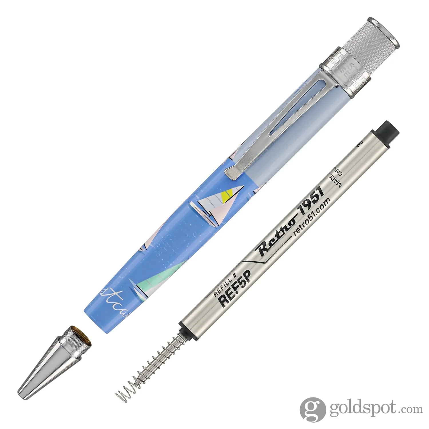 Retro 51 Tornado Rollerball Pen in USPS Sailboats
