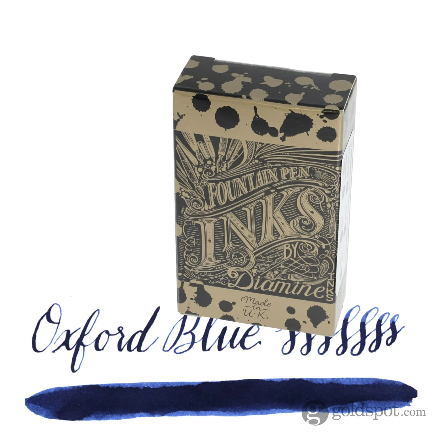 Diamine Bottled Ink and Cartridges in Oxford Blue