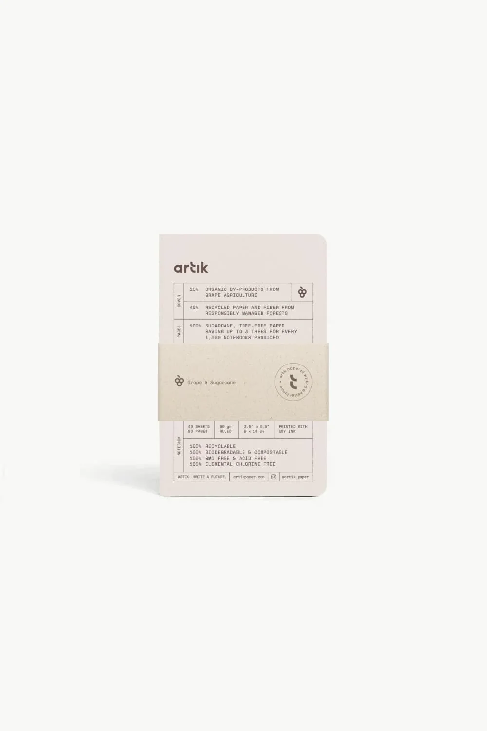 717-artik-pack-of-3-pocket-singer-sewn-notebooks-in-grape-1.webp Artik Pack Of 3 Pocket Singer Sewn Notebooks in Grape
