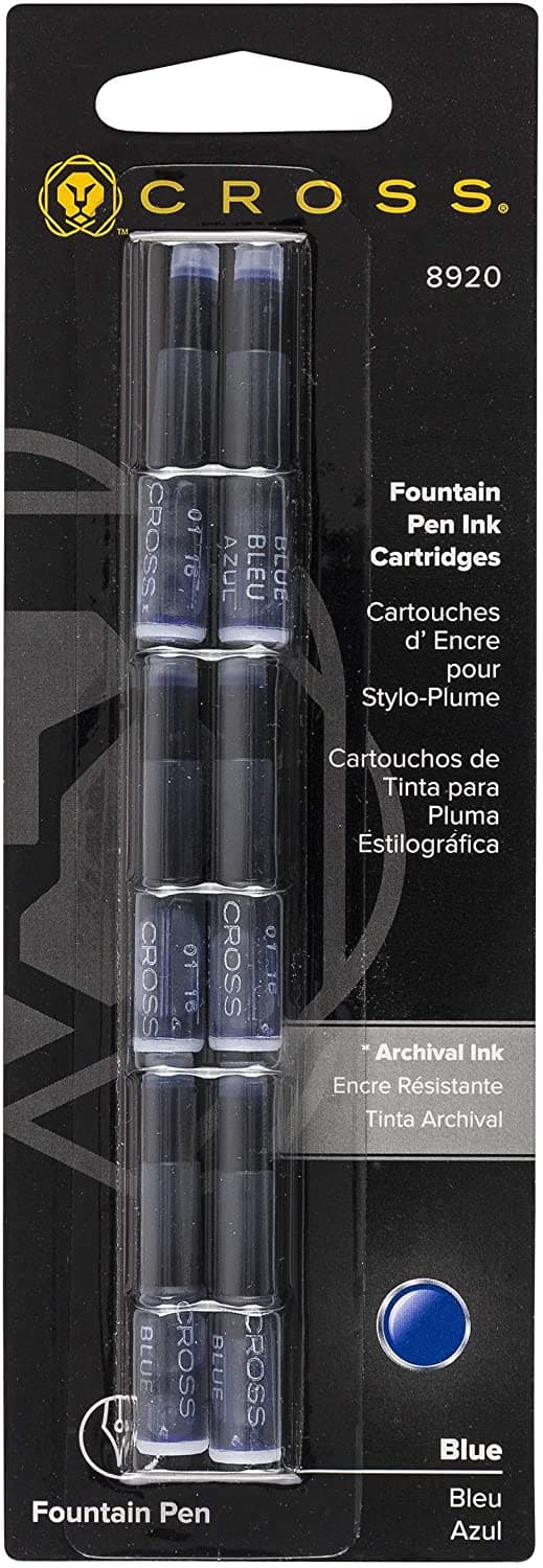 7184-cross-ink-cartridges-in-blue-pack-of-6-1.jpg Cross Ink Cartridges in Blue - Pack of 6