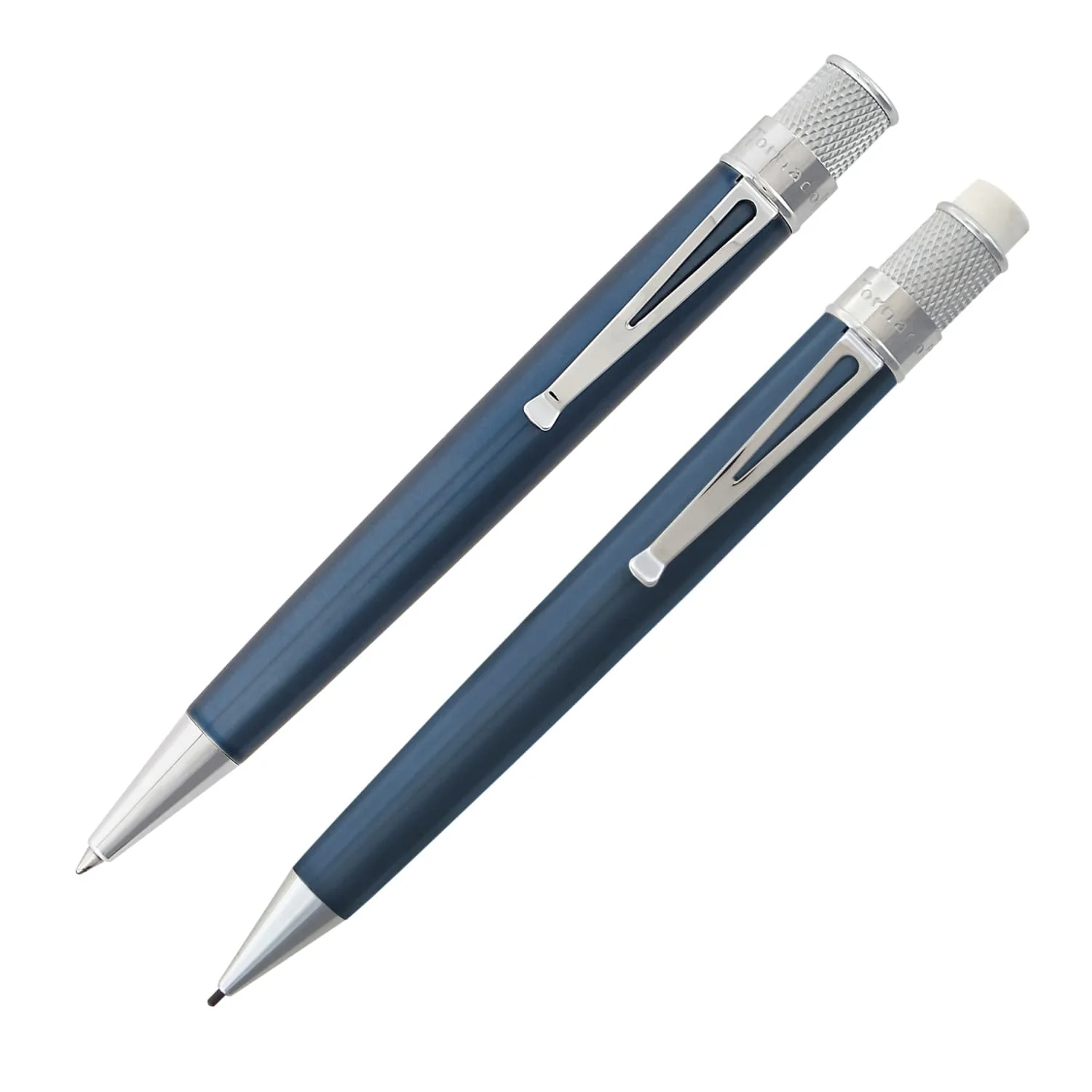 7196-retro-51-tornado-rollerball-pen-mechanical-pencil-set-in-ice-blue-1.webp Retro 51 Tornado Rollerball Pen & Mechanical Pencil Set in Ice Blue