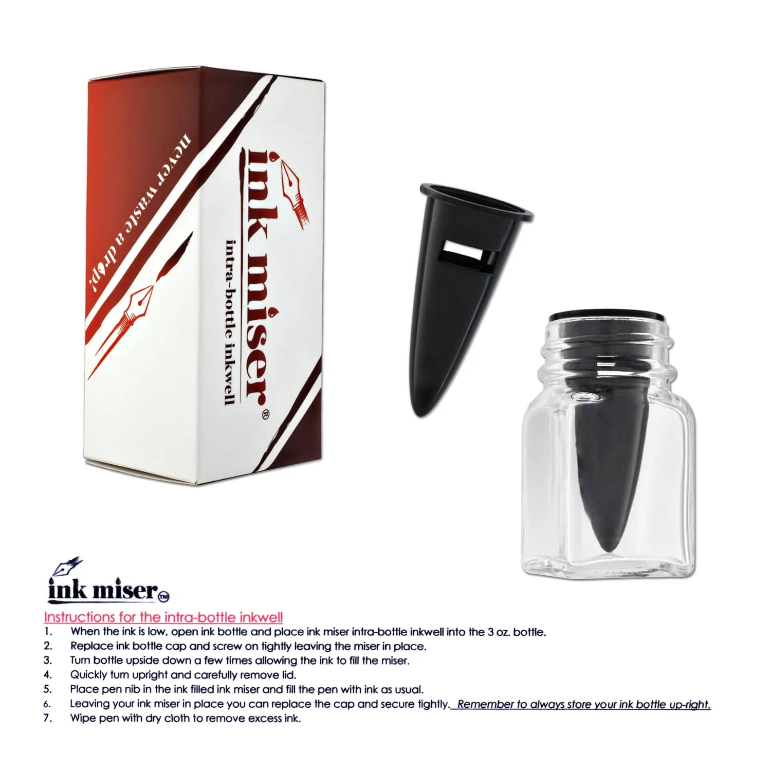 7197-ink-miser-intra-bottle-inkwell-in-black-1.webp Ink Miser Intra Bottle Inkwell in Black