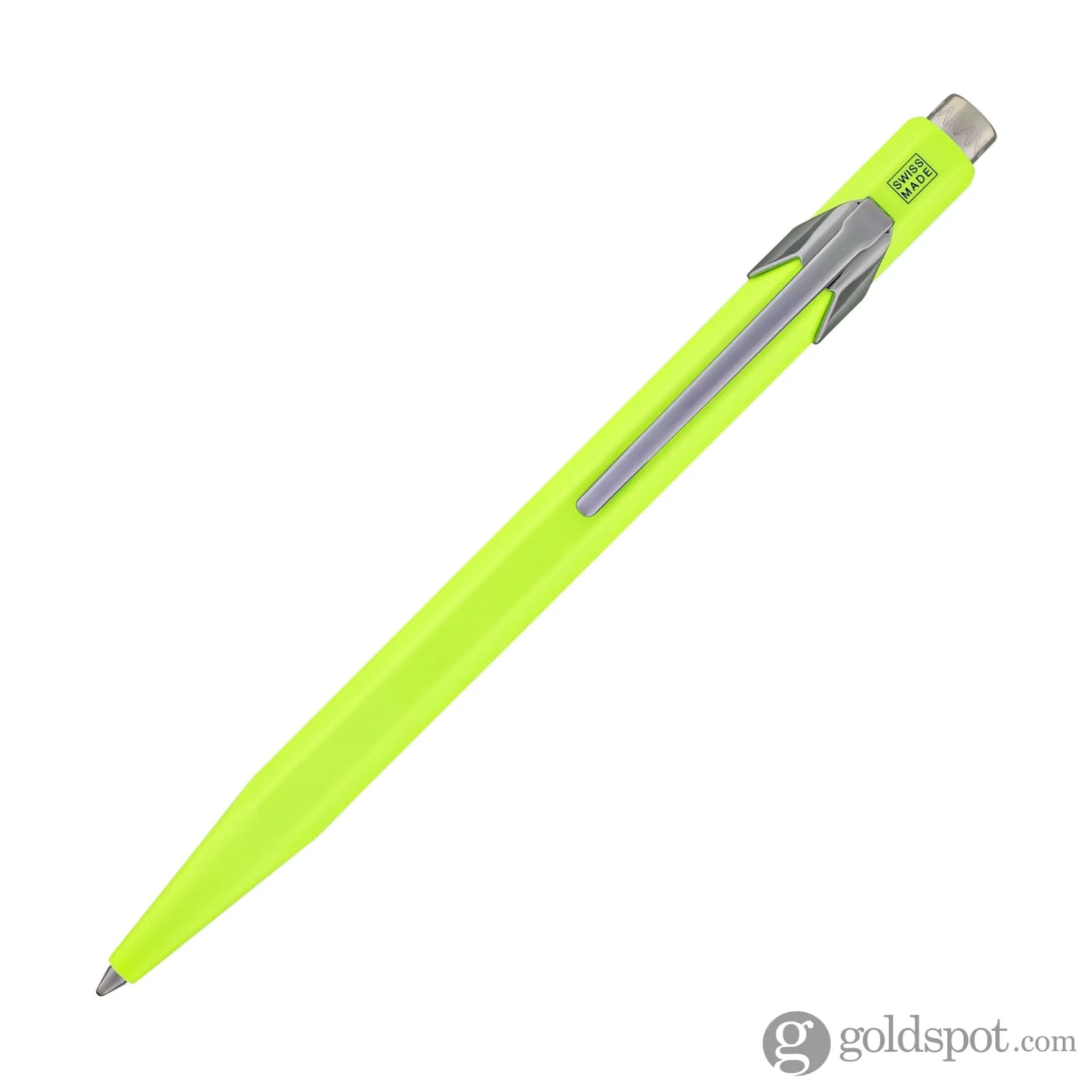 Caran d'Ache 849 Metal Ballpoint Pen in Fluorescent Yellow