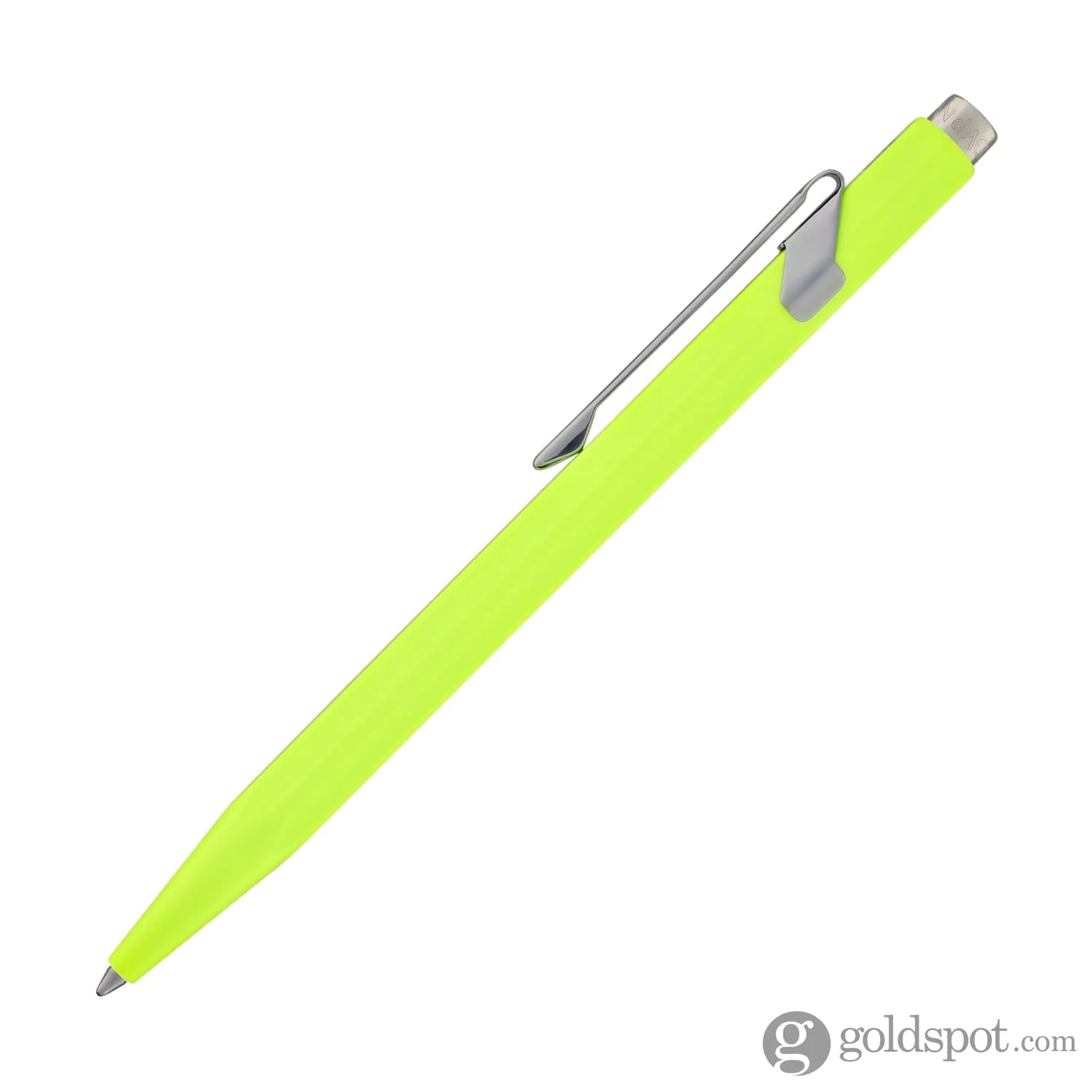 Caran d'Ache 849 Metal Ballpoint Pen in Fluorescent Yellow