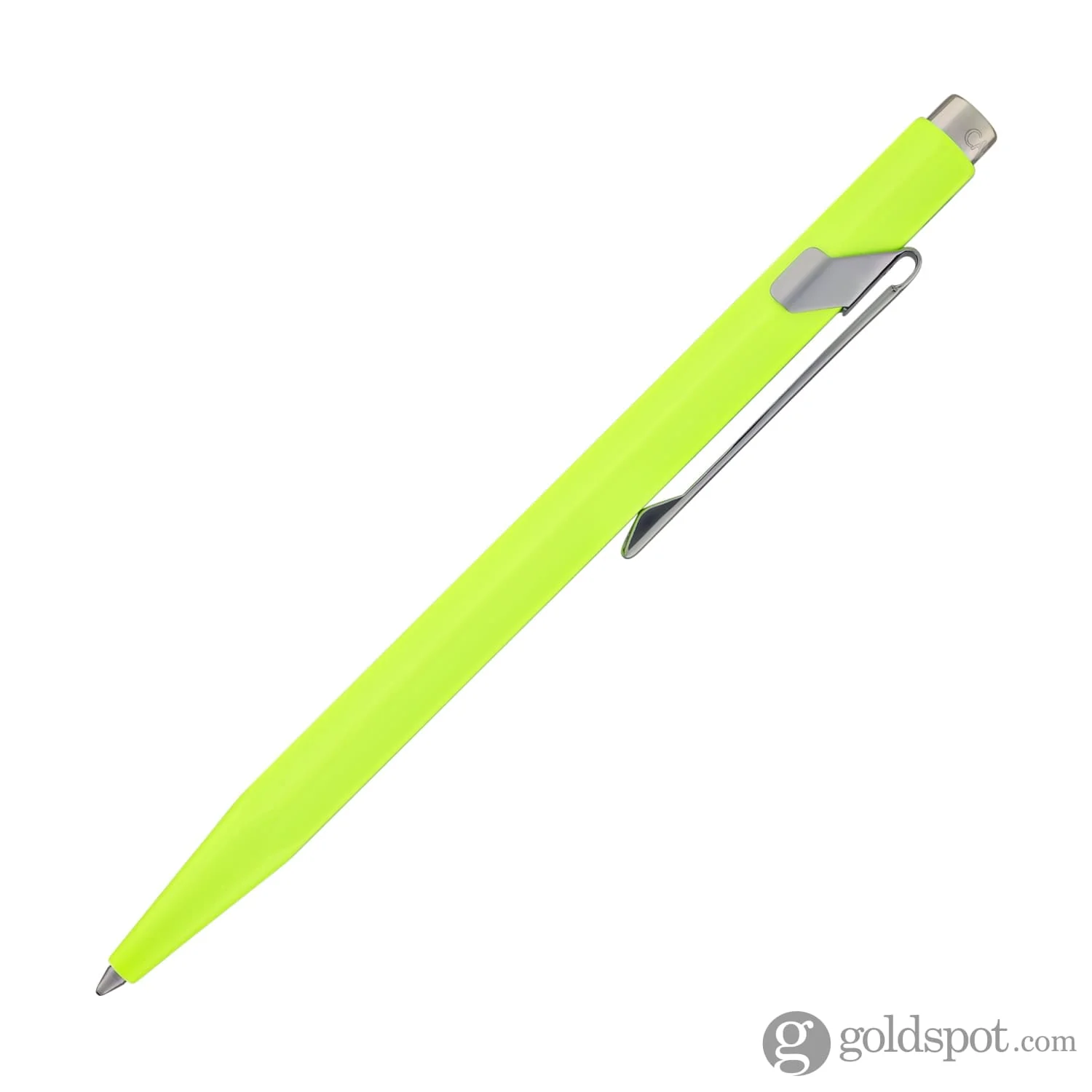 Caran d'Ache 849 Metal Ballpoint Pen in Fluorescent Yellow